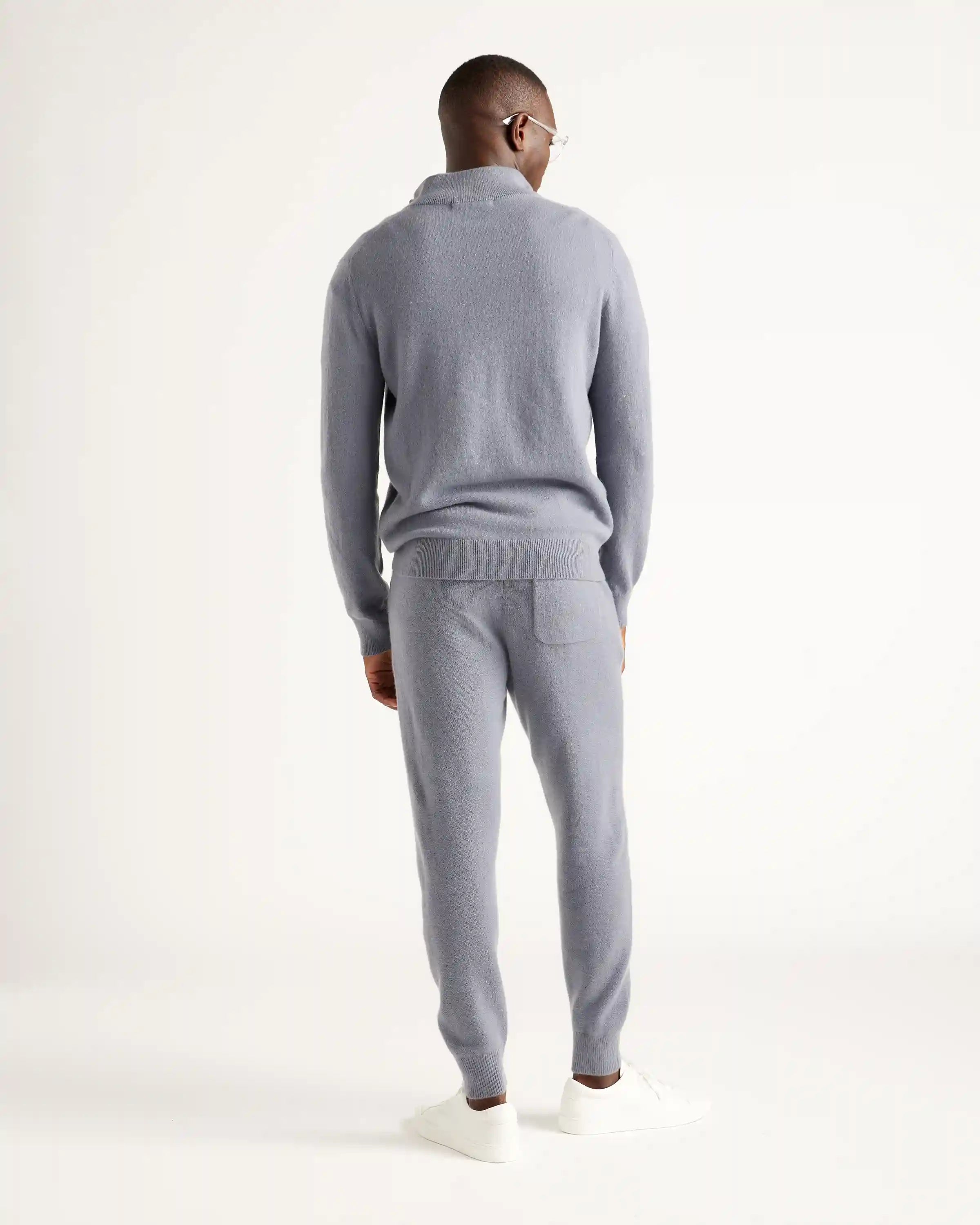 Mongolian Spring Cashmere Quarter Zip Sweater