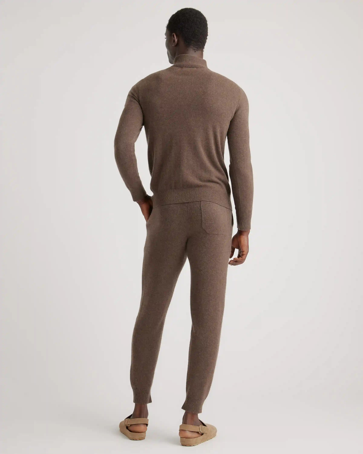 Mongolian Cashmere Quarter Zip Sweater