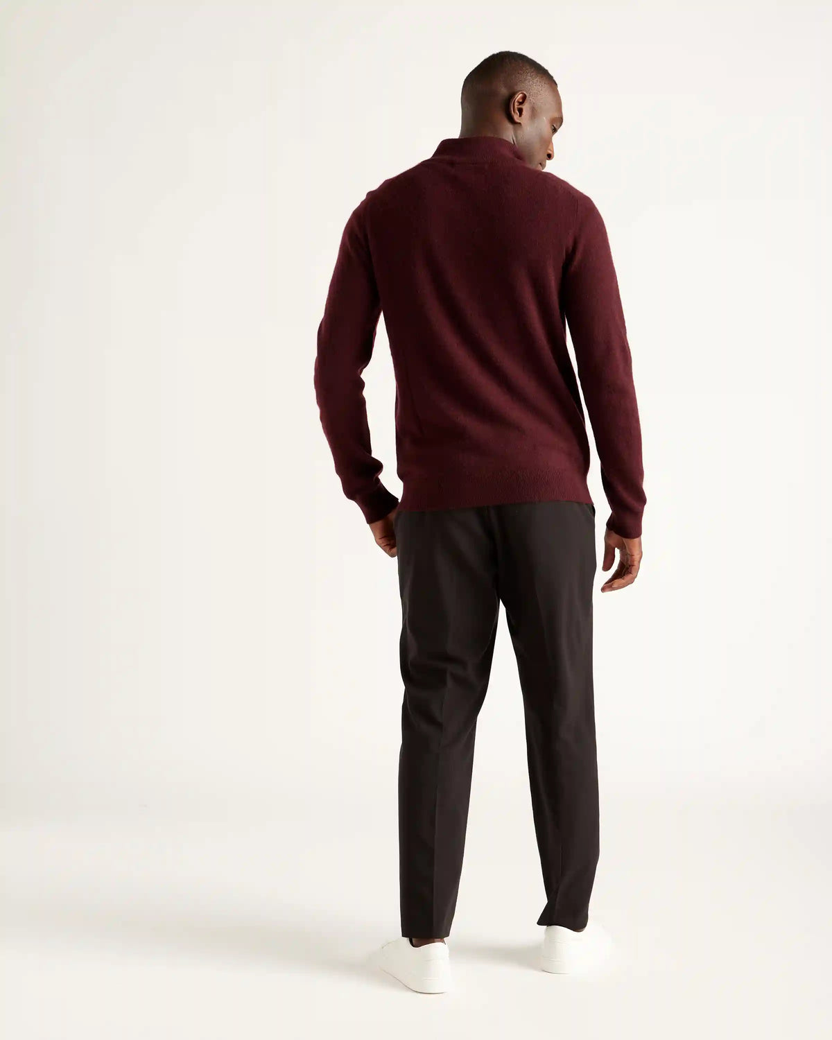 Mongolian Spring Cashmere Quarter Zip Sweater
