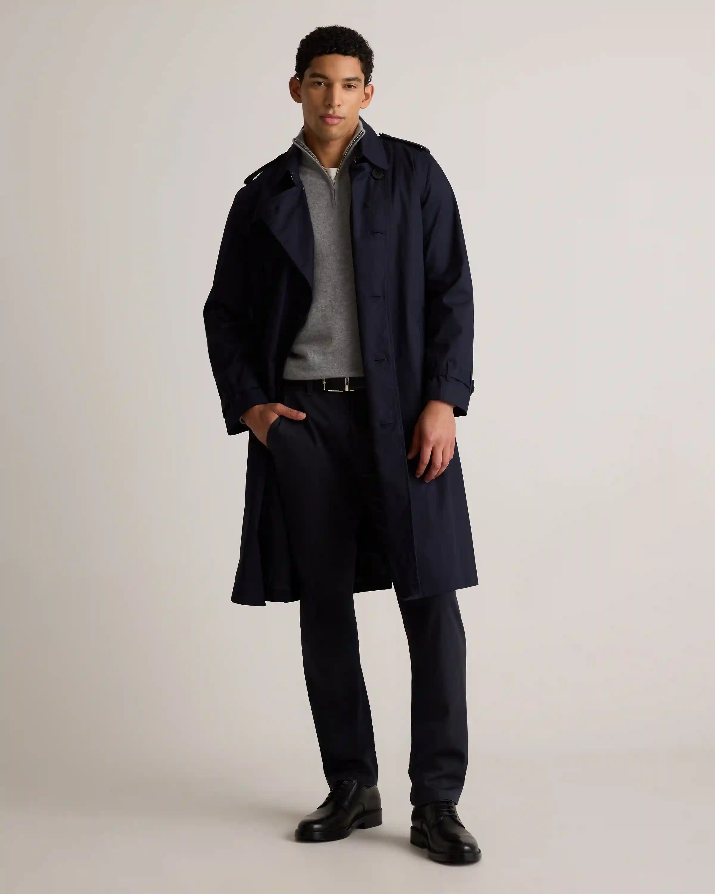 Mongolian Cashmere Quarter Zip Sweater