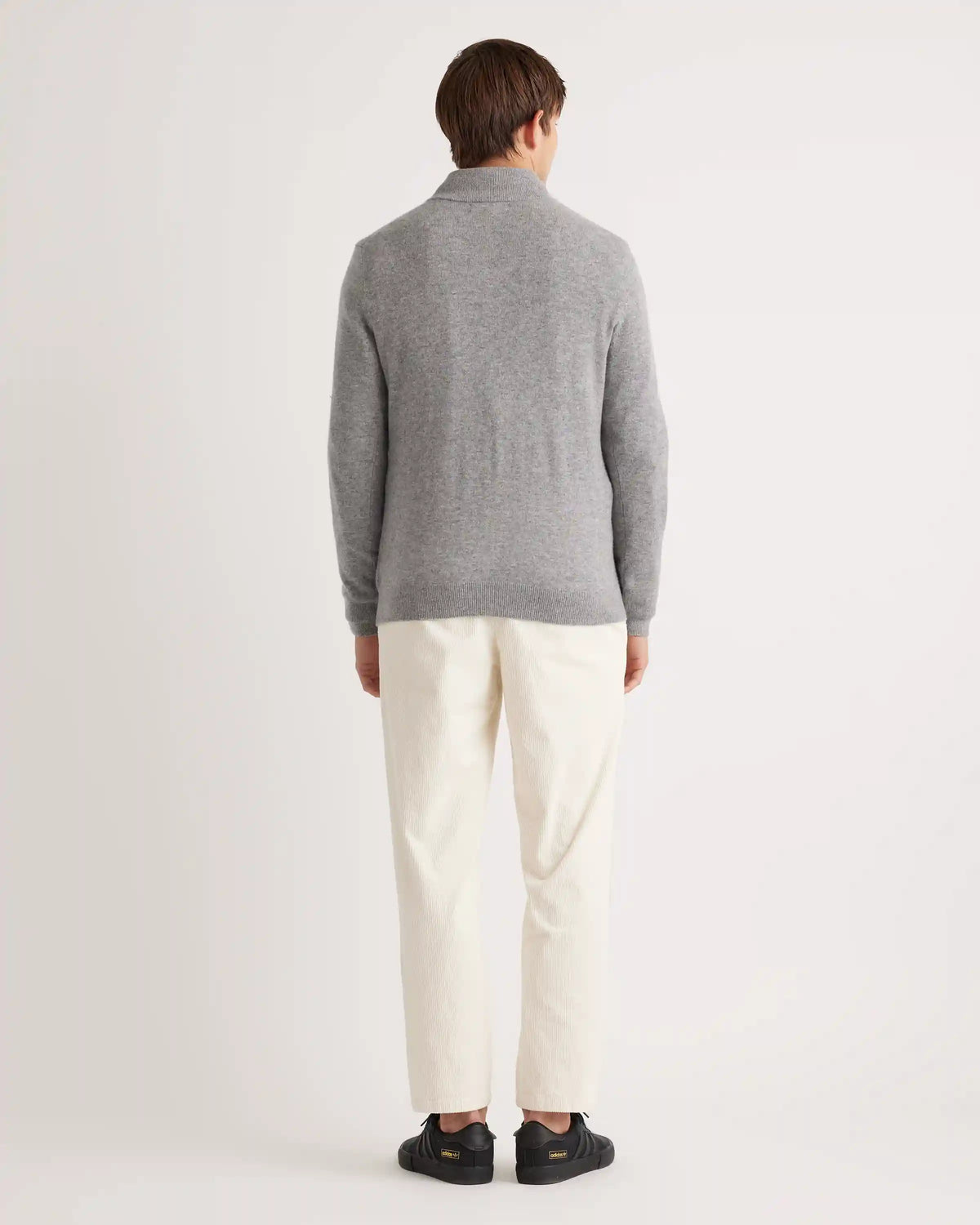 Mongolian Spring Cashmere Quarter Zip Sweater