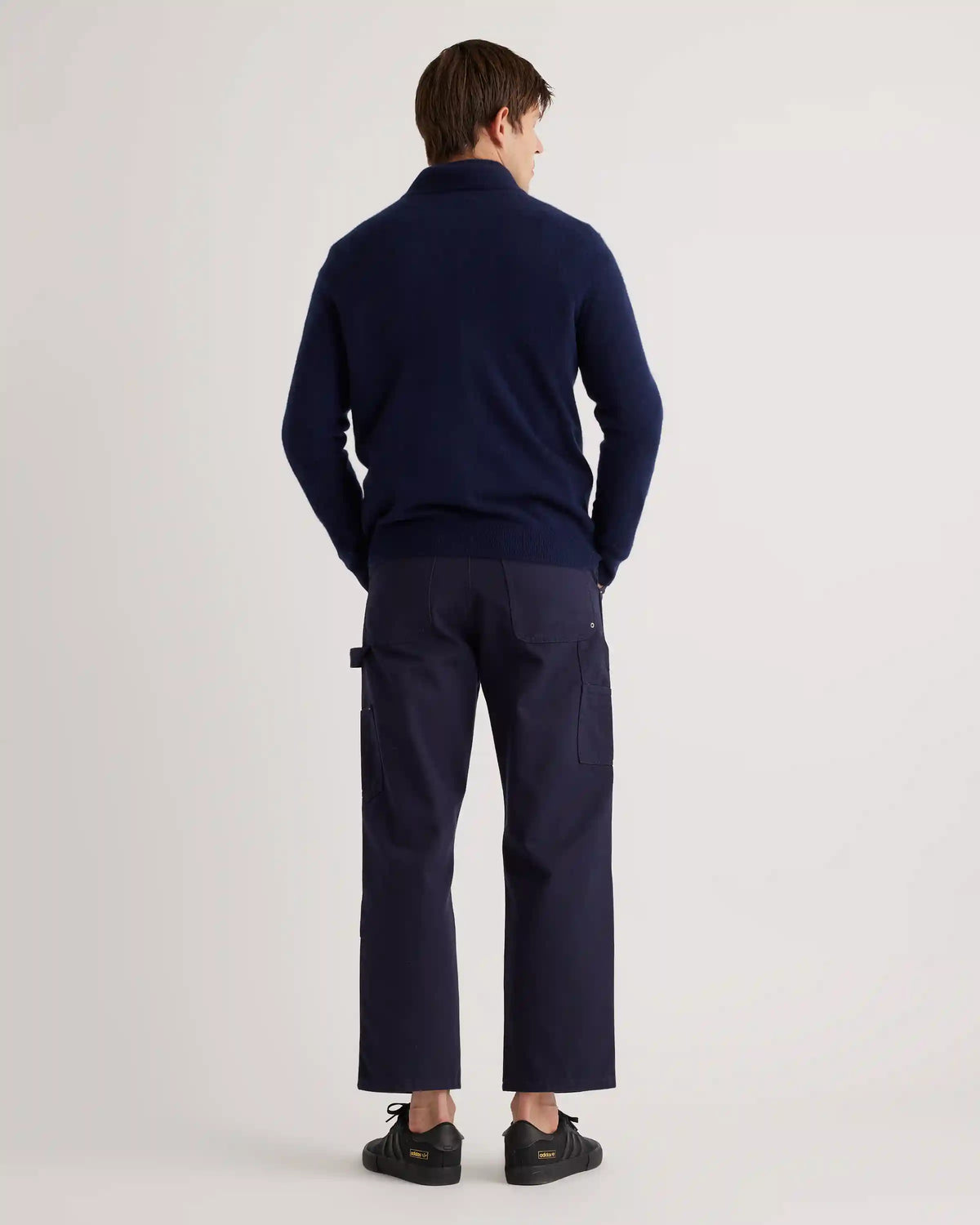 Mongolian Spring Cashmere Quarter Zip Sweater