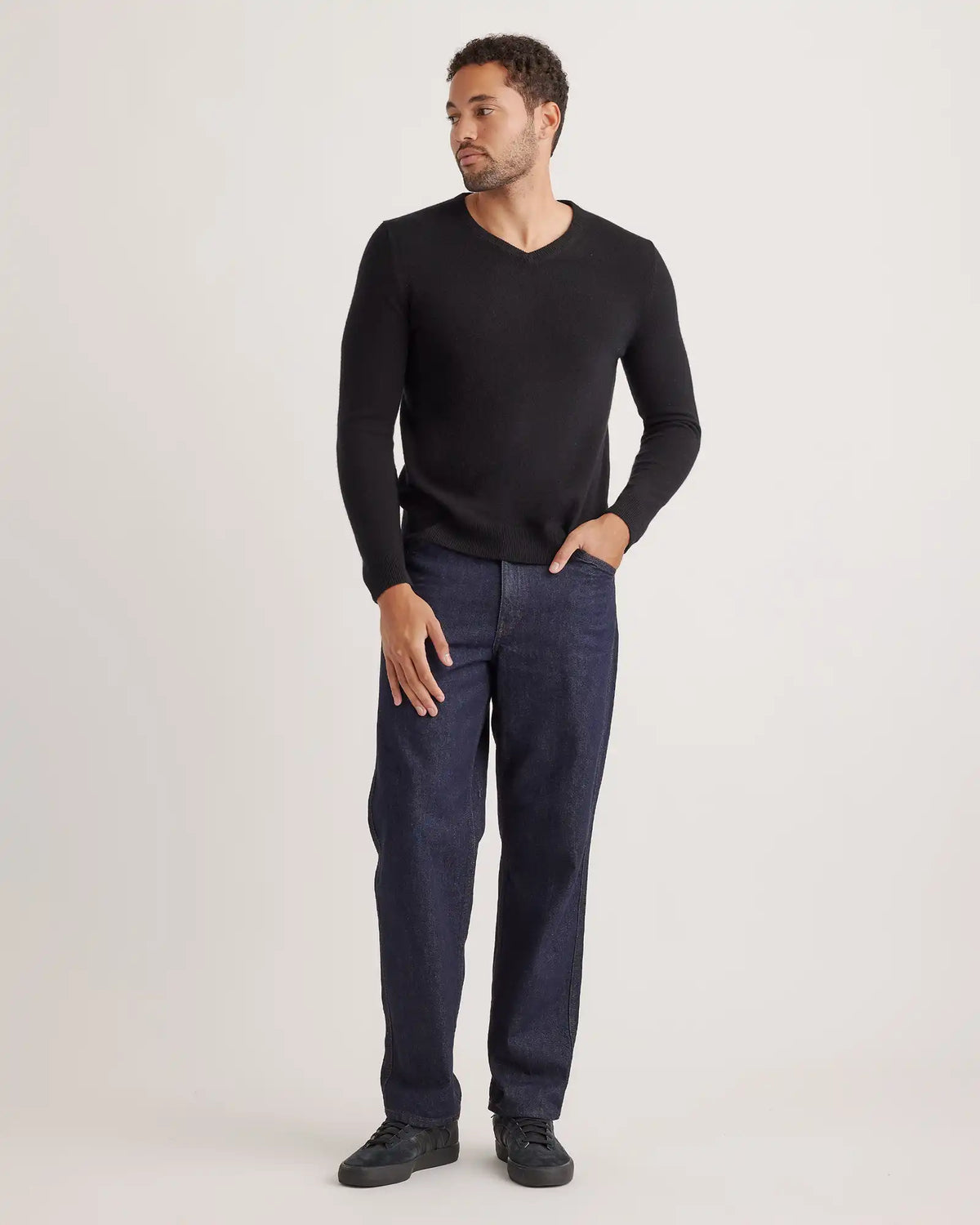Mongolian Spring Cashmere V-Neck Sweater