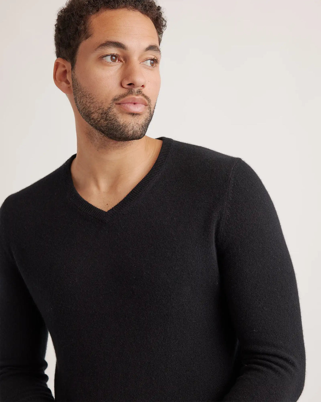 Mongolian Spring Cashmere V-Neck Sweater