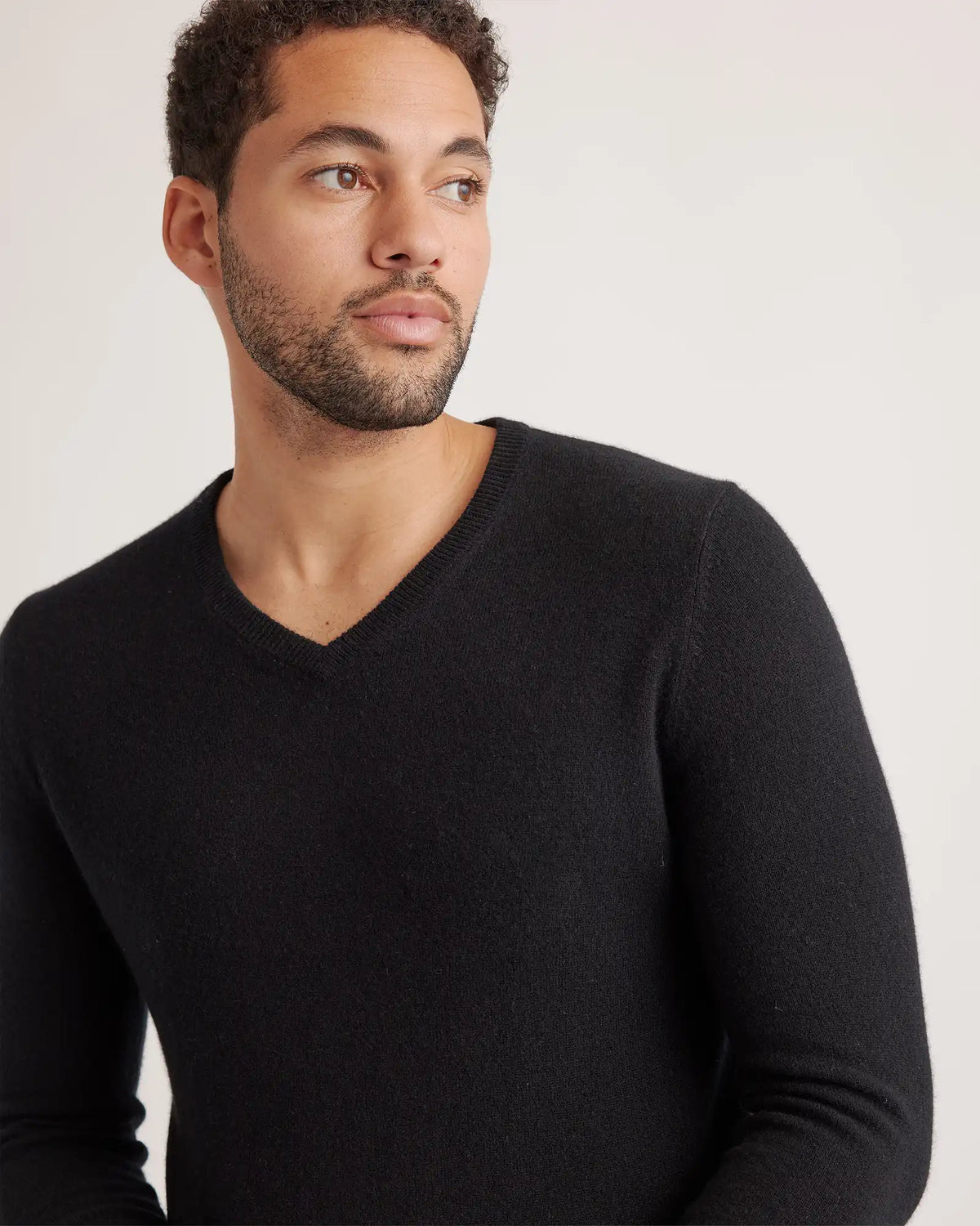 Mongolian Spring Cashmere V-Neck Sweater