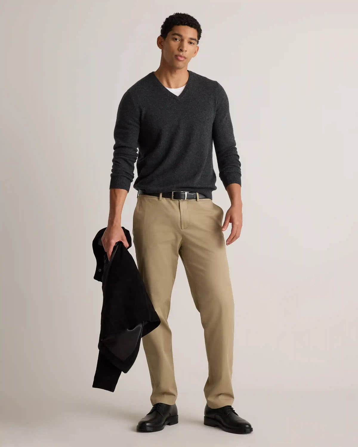 Mongolian Cashmere V-Neck Sweater