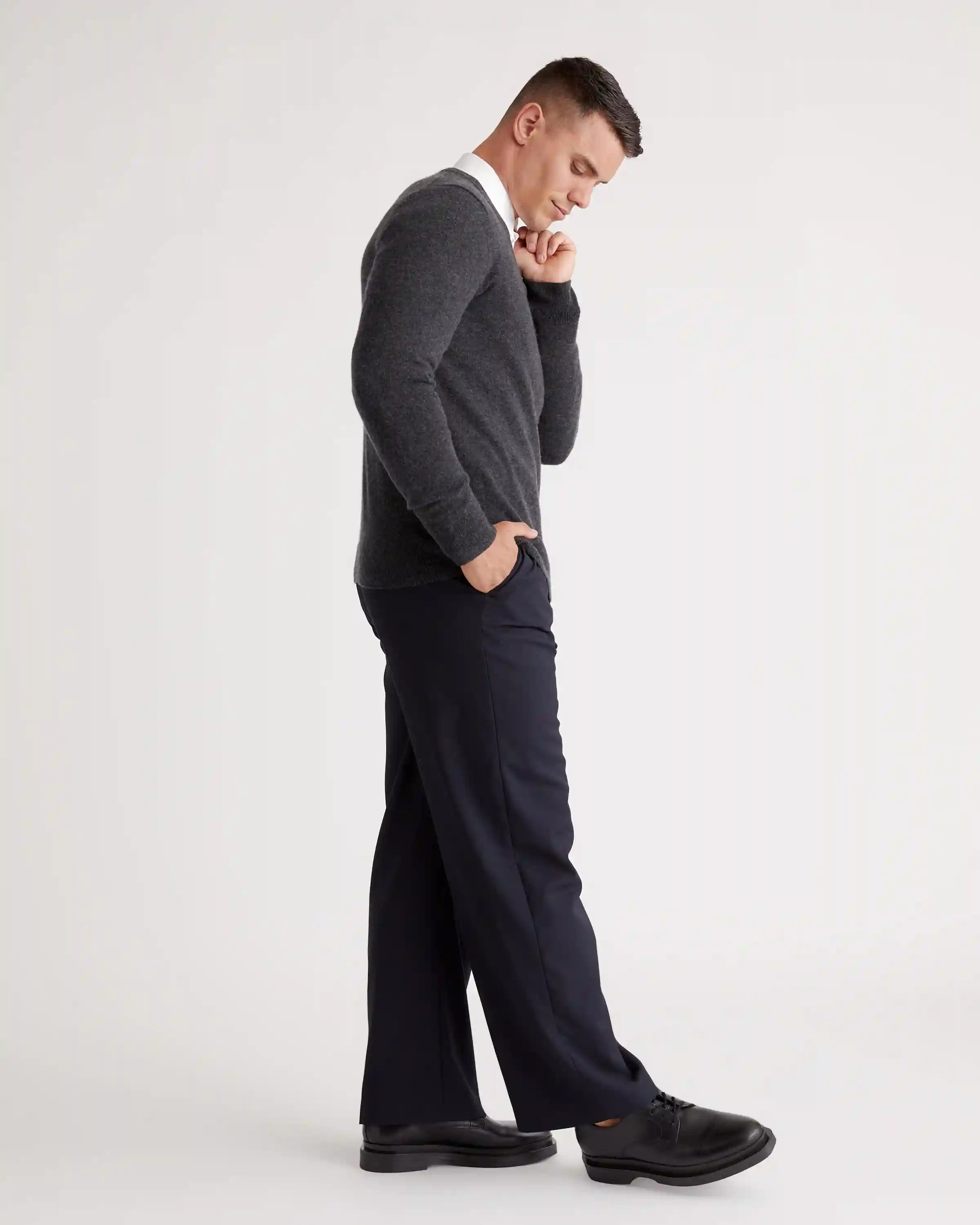 Mongolian Spring Cashmere V-Neck Sweater