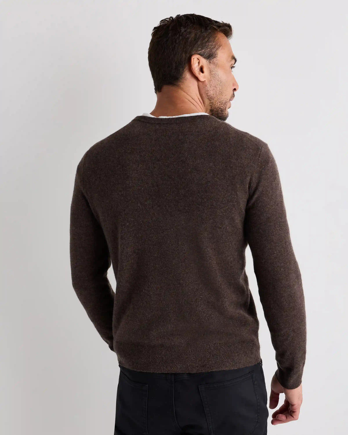 Mongolian Cashmere V-Neck Sweater