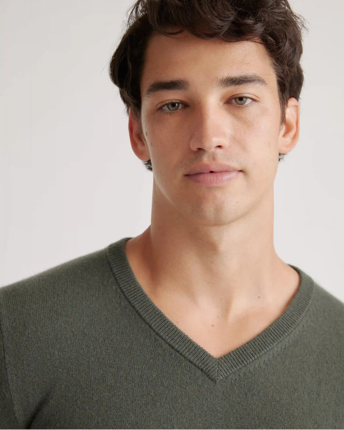 Mongolian Spring Cashmere V-Neck Sweater