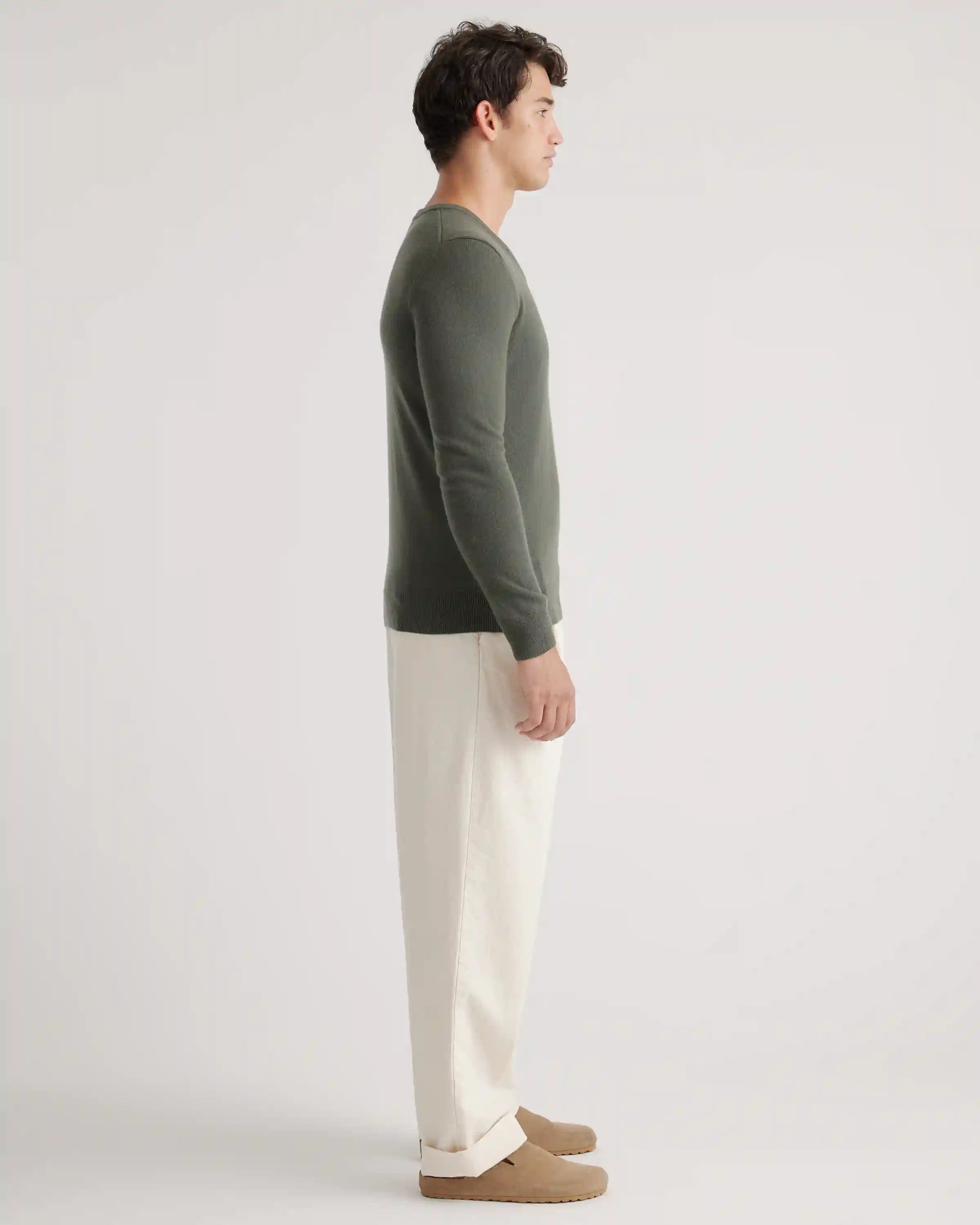 Mongolian Spring Cashmere V-Neck Sweater