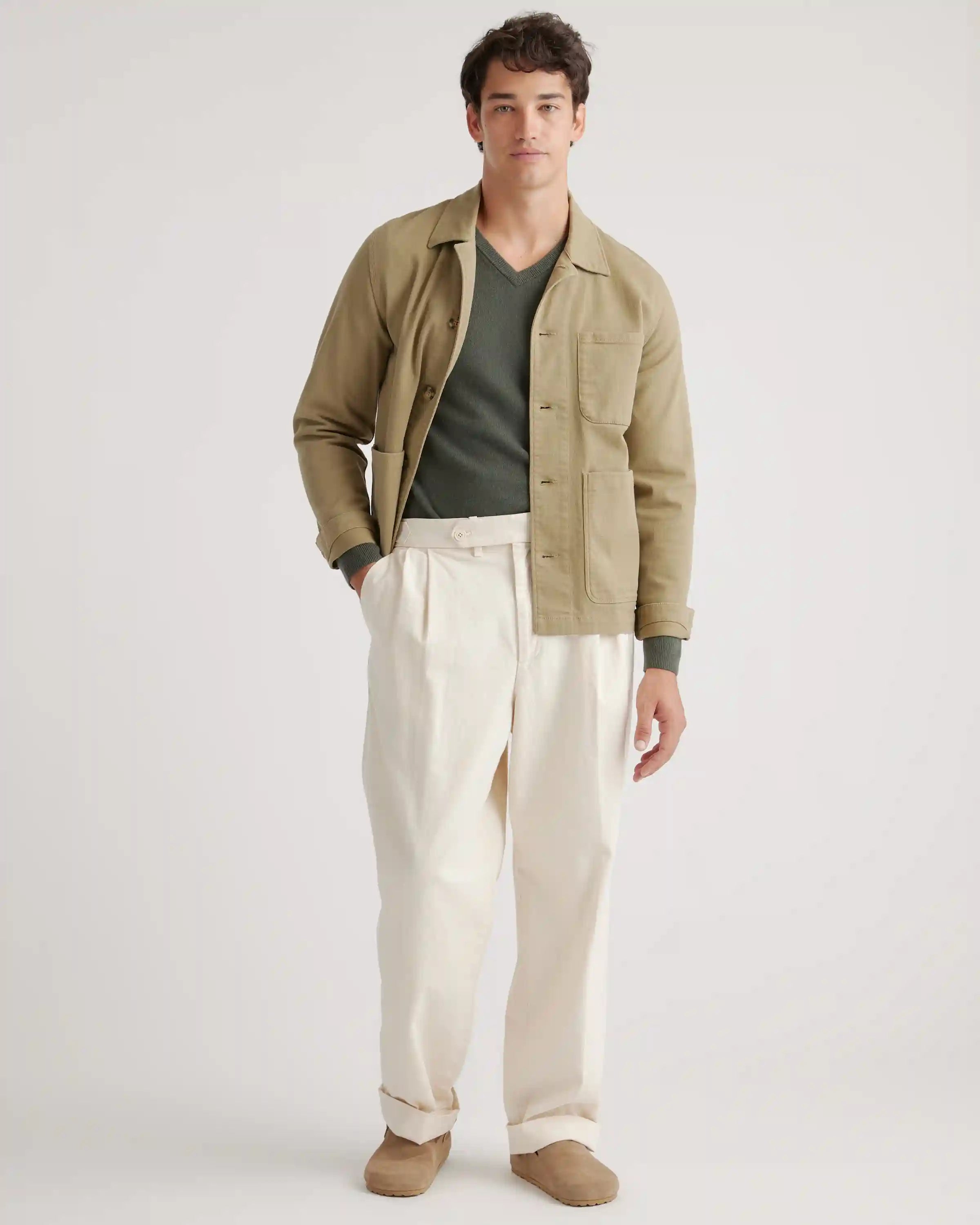 Mongolian Spring Cashmere V-Neck Sweater