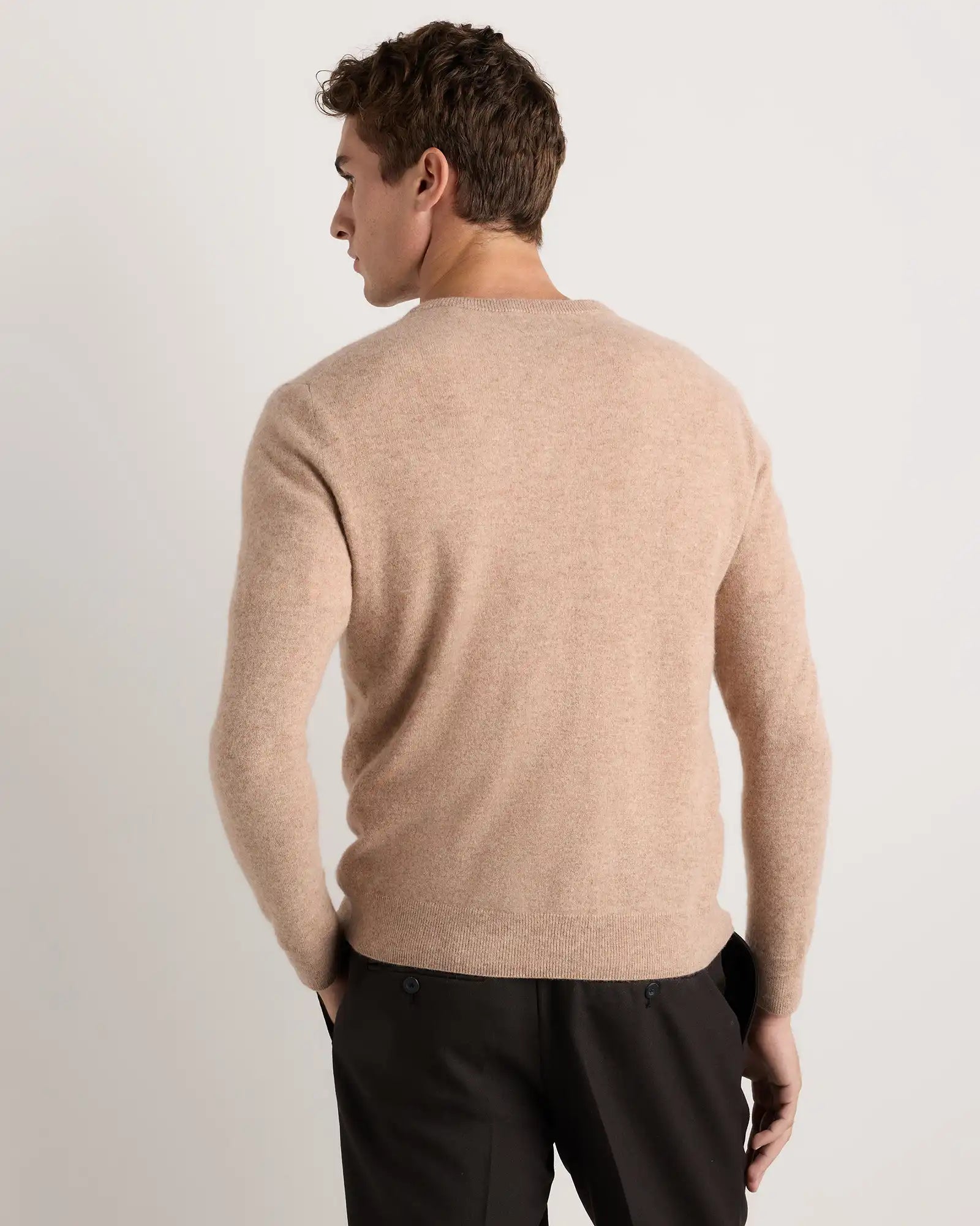 Mongolian Cashmere V-Neck Sweater