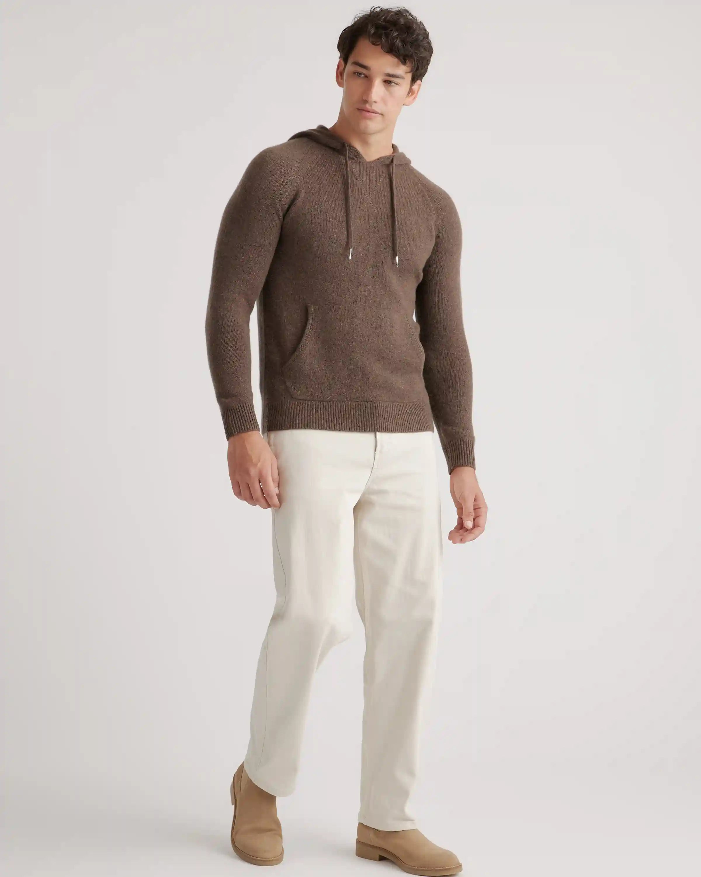 Mongolian Spring Cashmere Pullover Hoodie