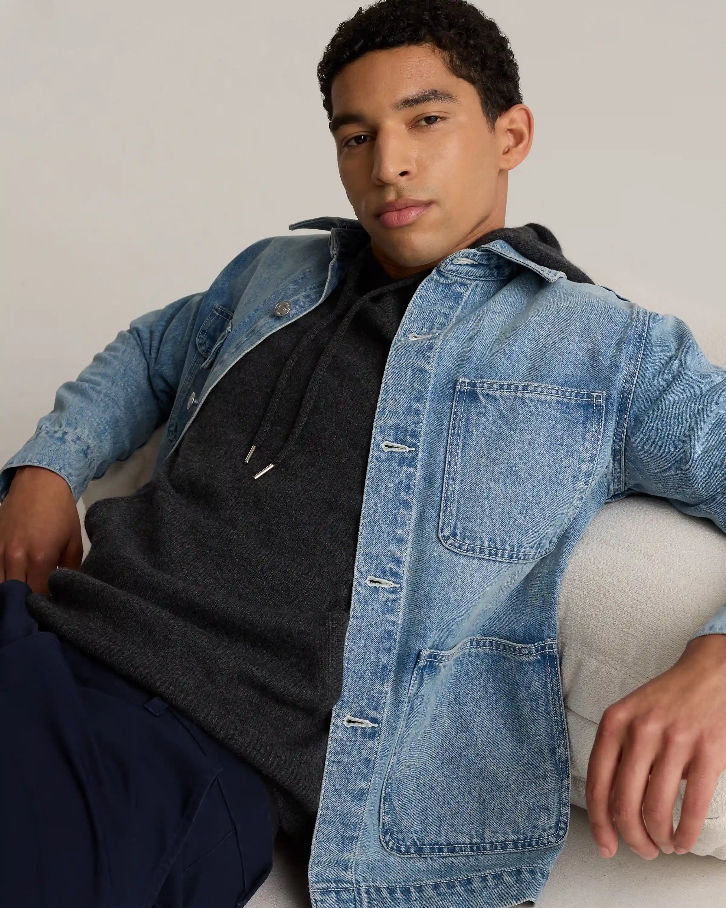 Mongolian Cashmere Pullover Hoodie