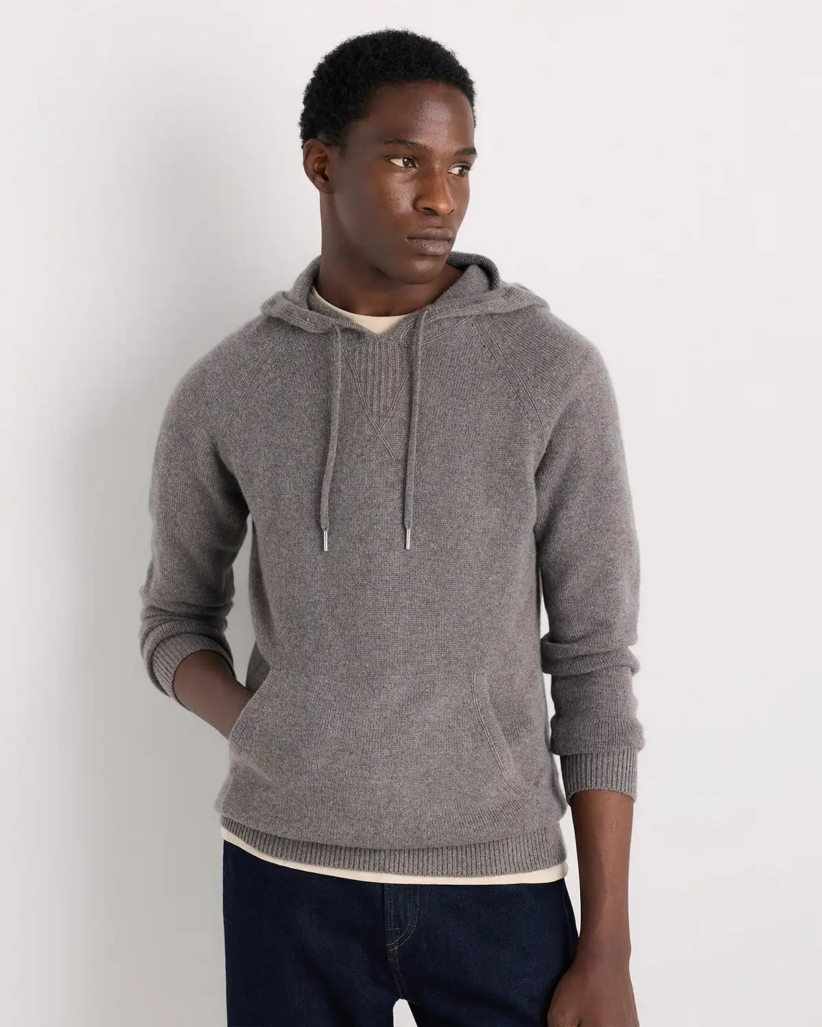 Mongolian Cashmere Pullover Hoodie