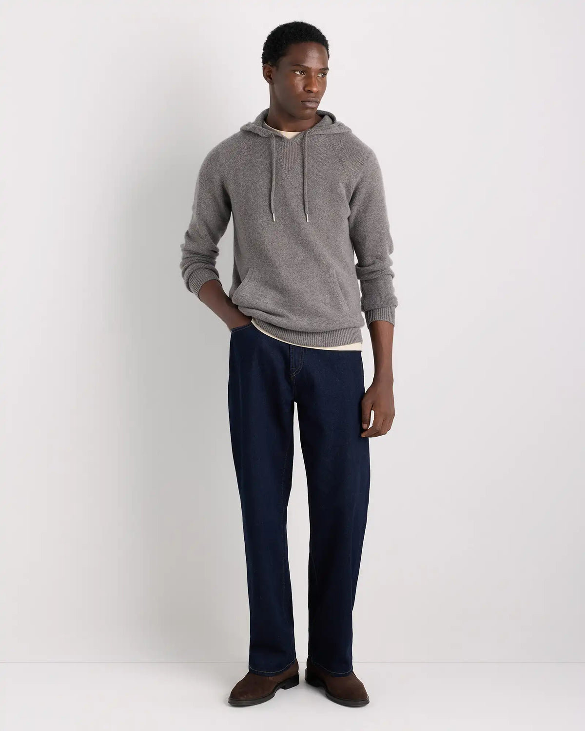 Mongolian Cashmere Pullover Hoodie