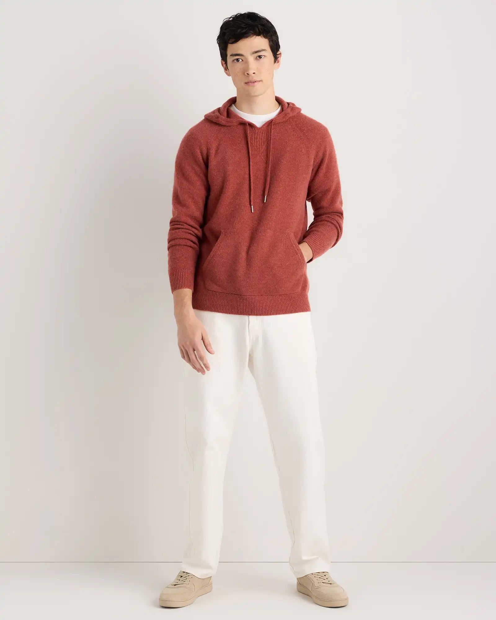 Mongolian Cashmere Pullover Hoodie