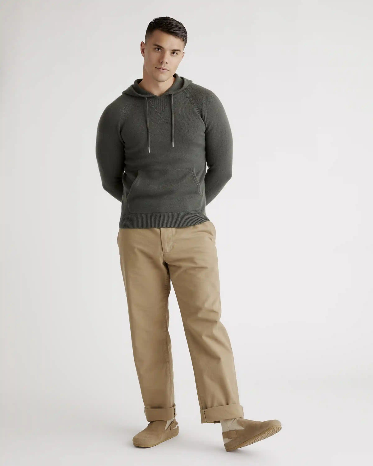 Mongolian Spring Cashmere Pullover Hoodie