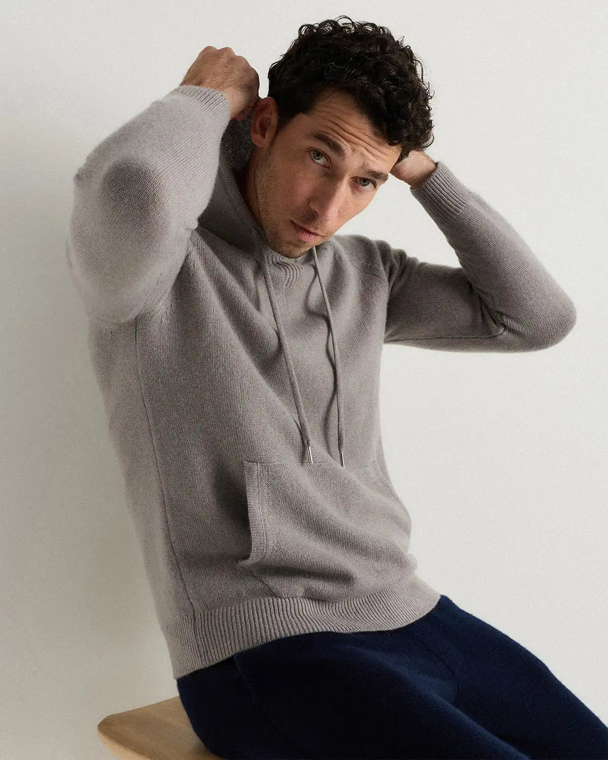 Mongolian Cashmere Pullover Hoodie