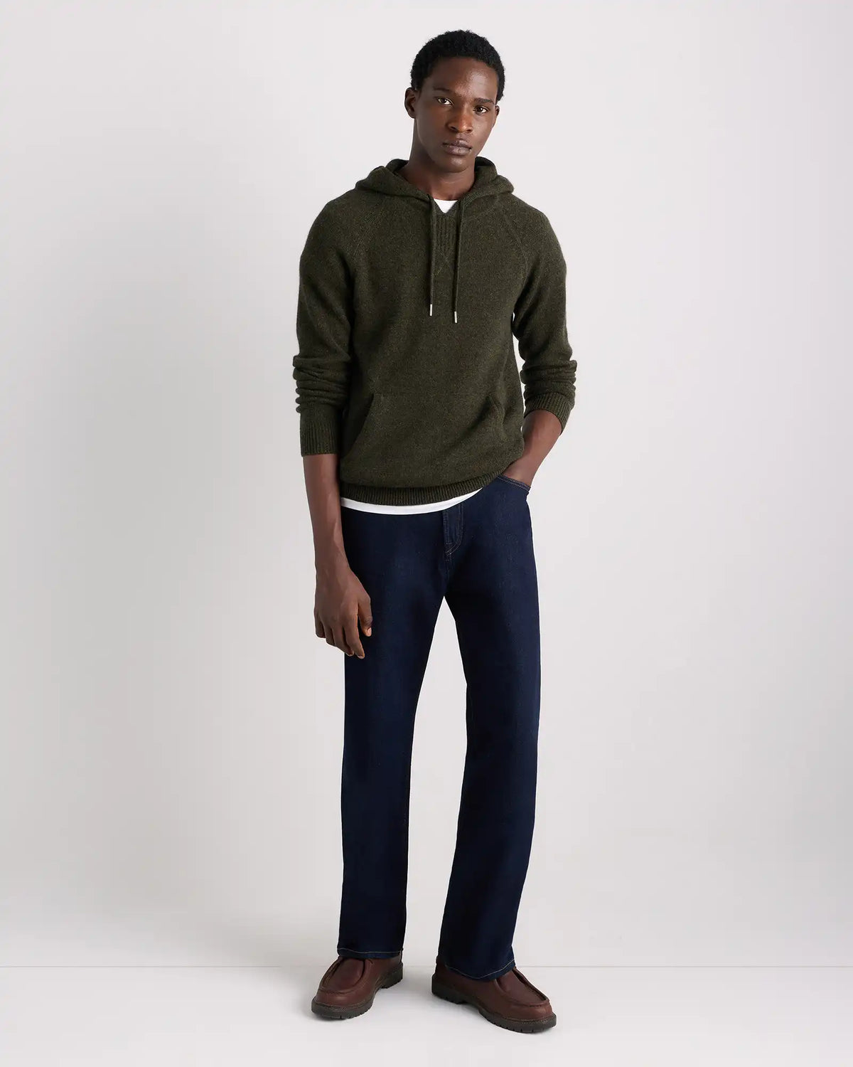 Mongolian Cashmere Pullover Hoodie