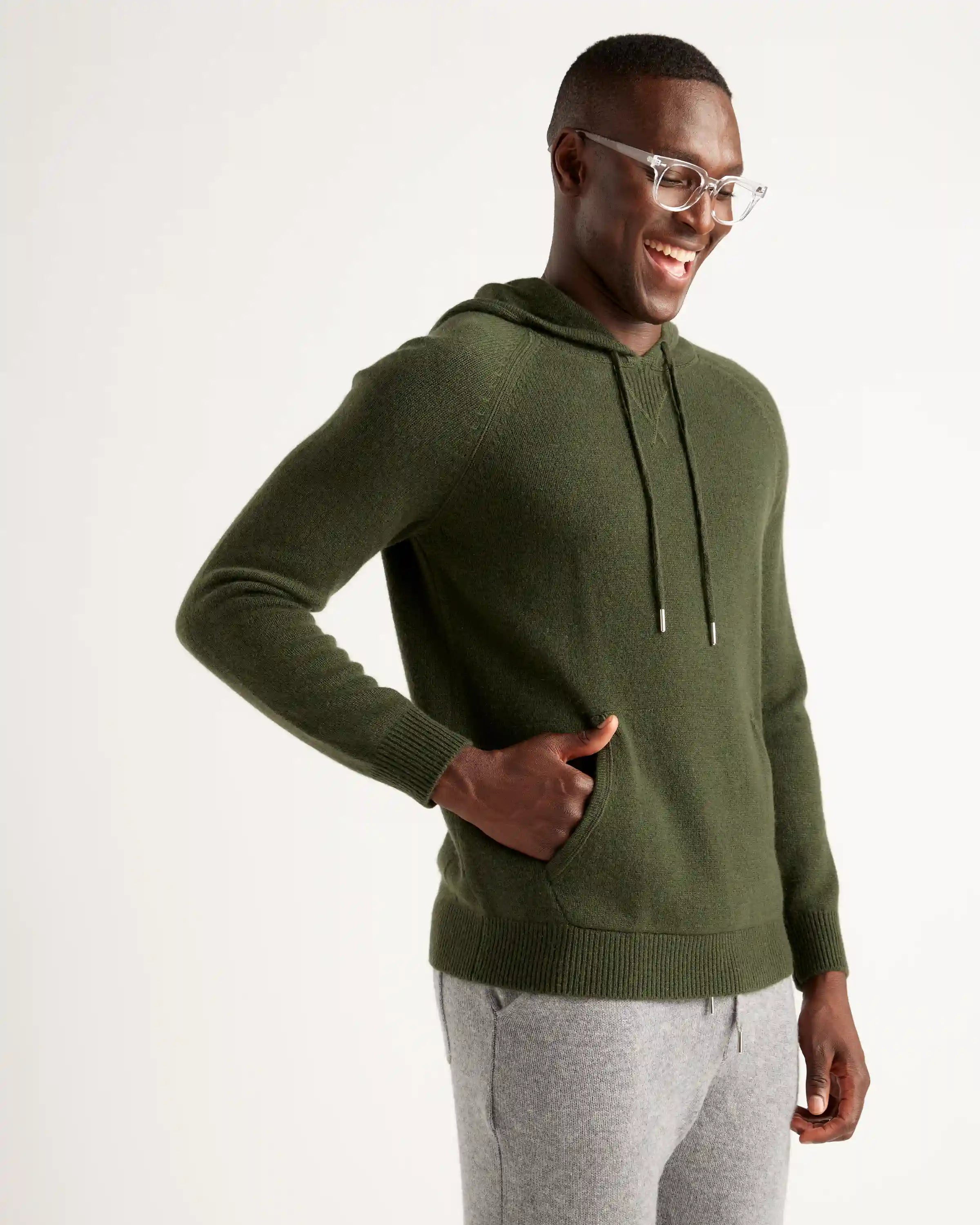 Mongolian Cashmere Pullover Hoodie