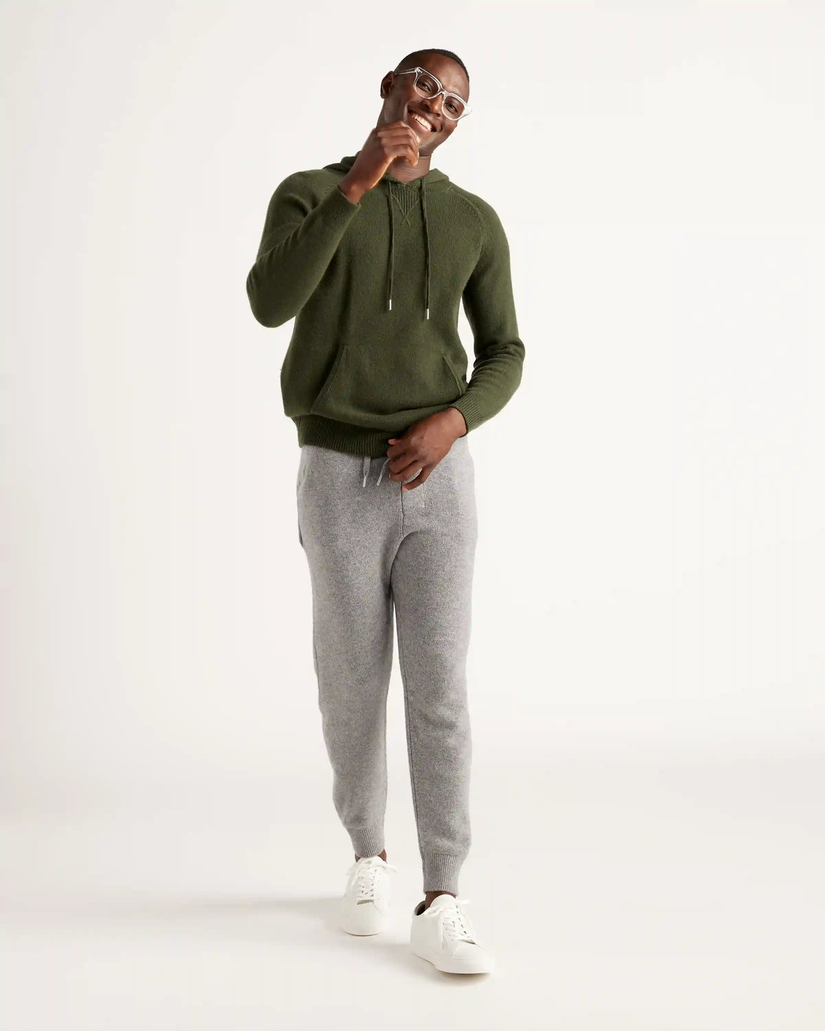 Mongolian Cashmere Pullover Hoodie