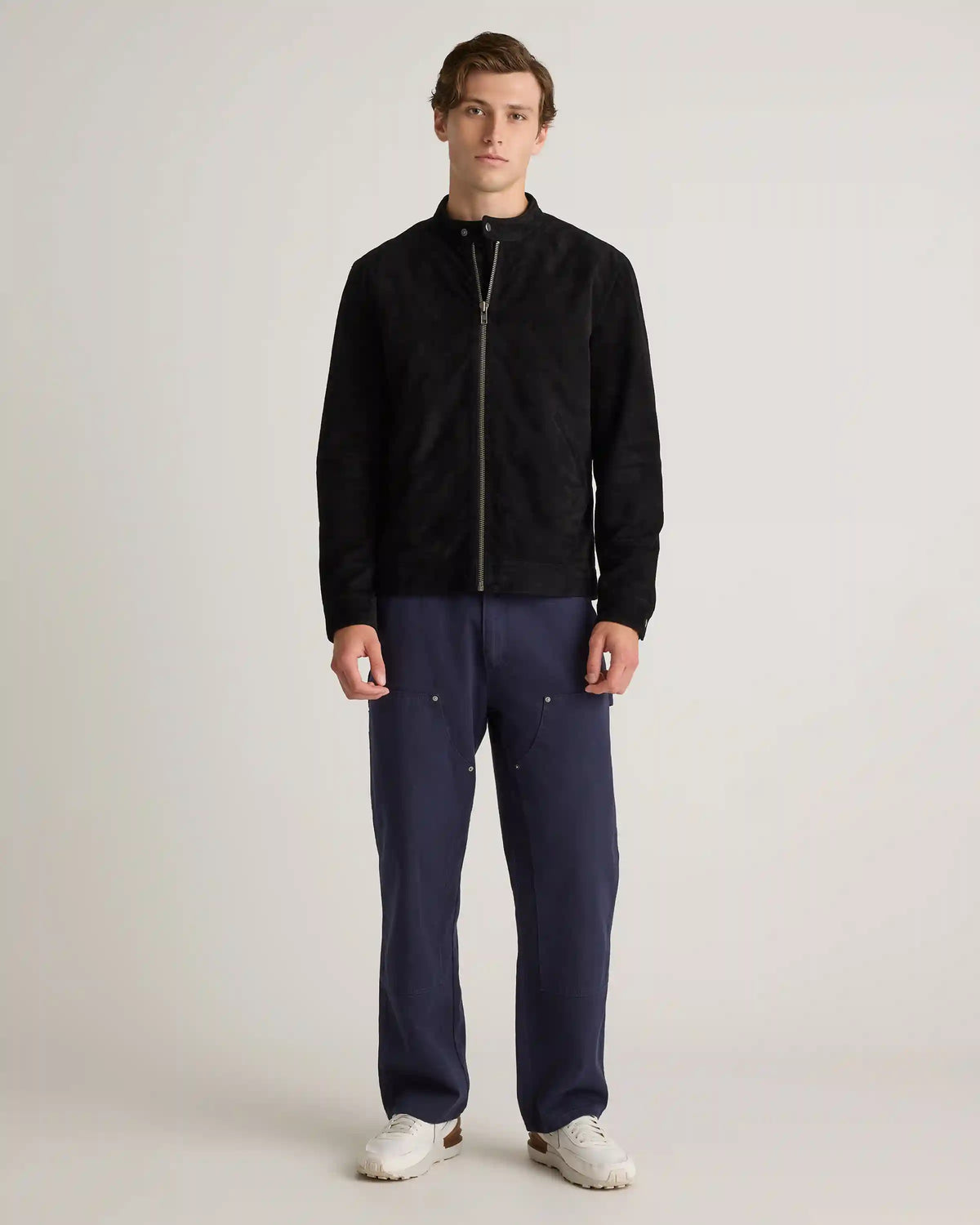 100% Suede Café Racer Jacket