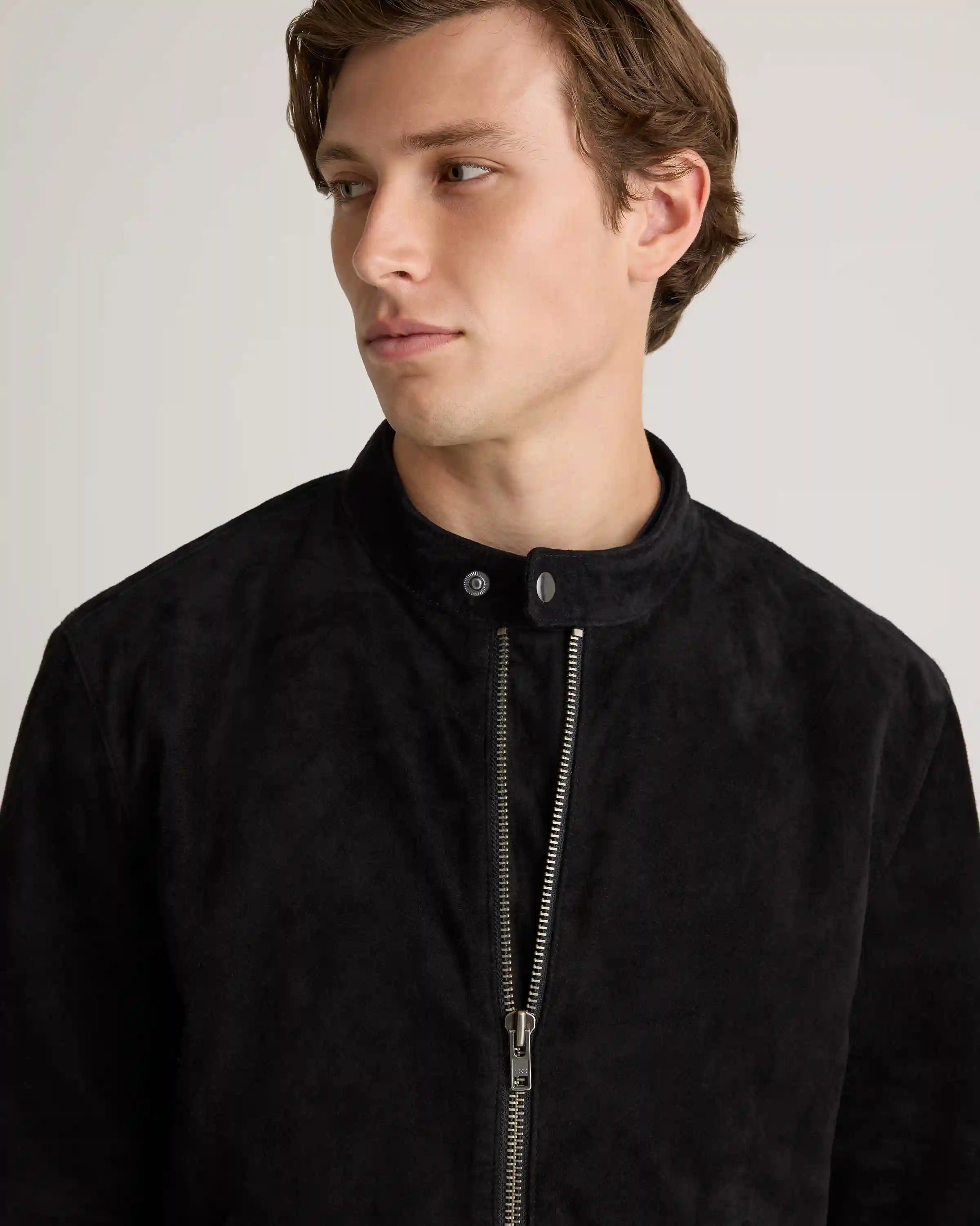 100% Suede Café Racer Jacket