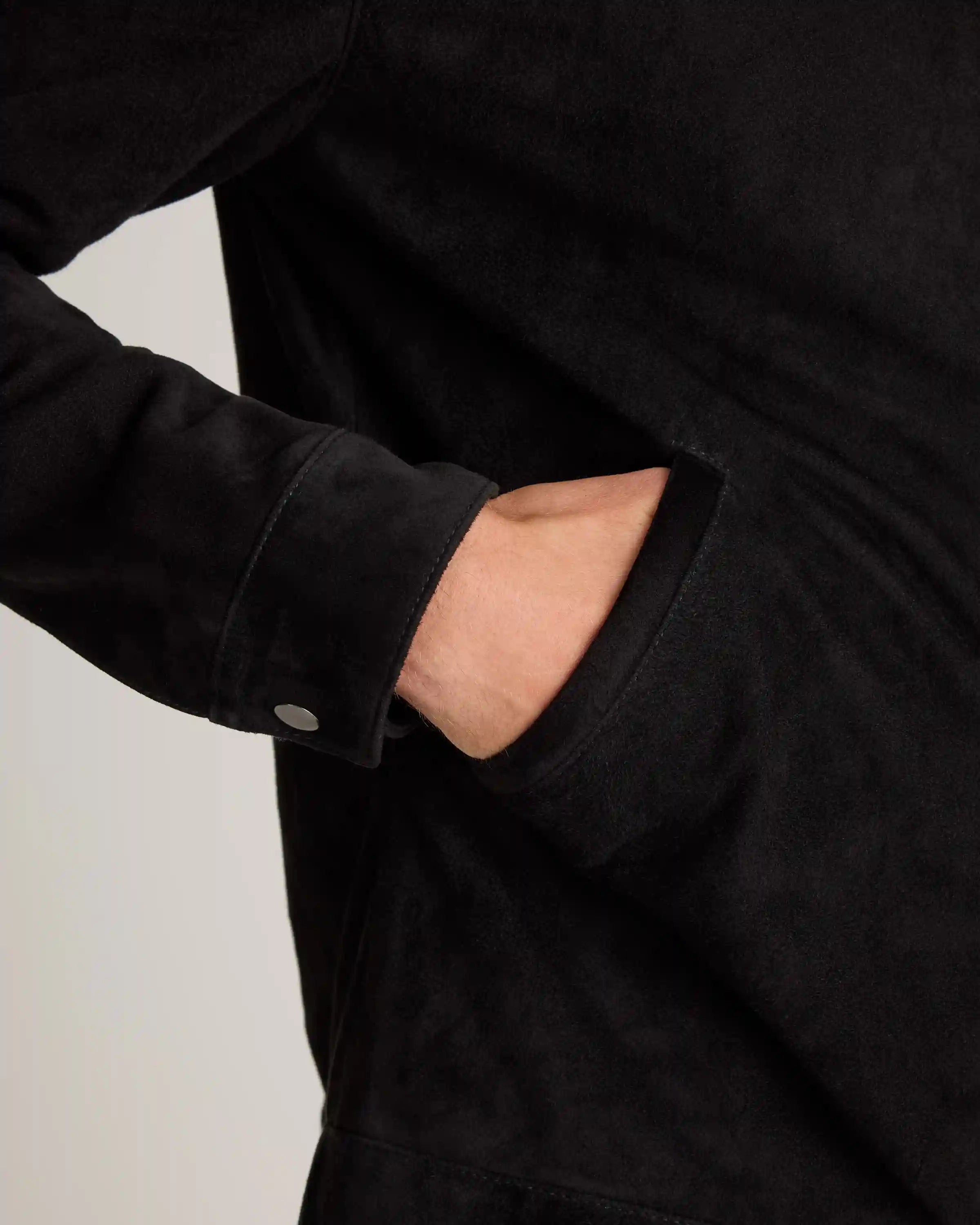 100% Suede Café Racer Jacket