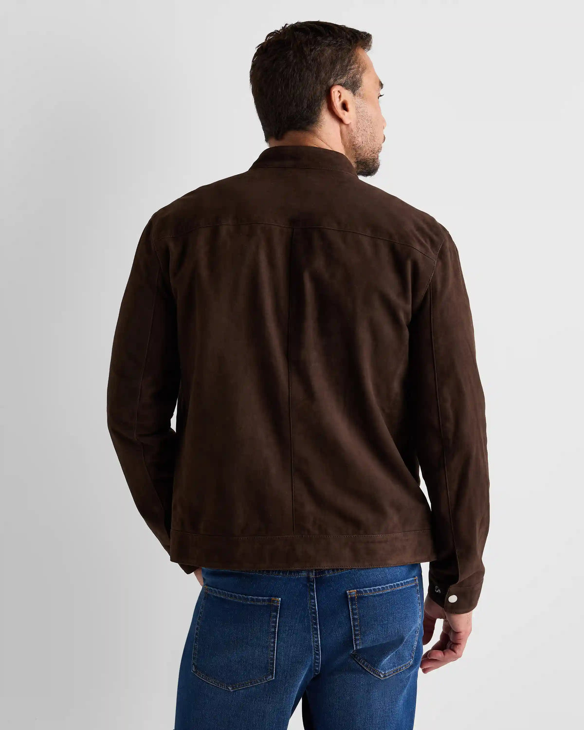 100% Suede Café Racer Jacket