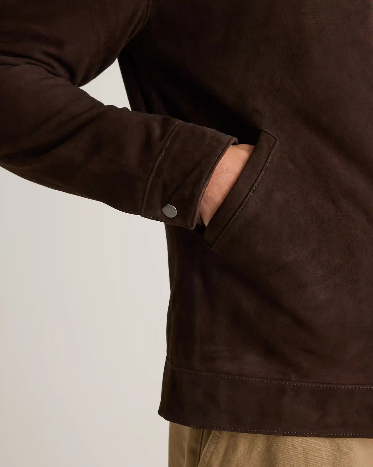 100% Suede Café Racer Jacket