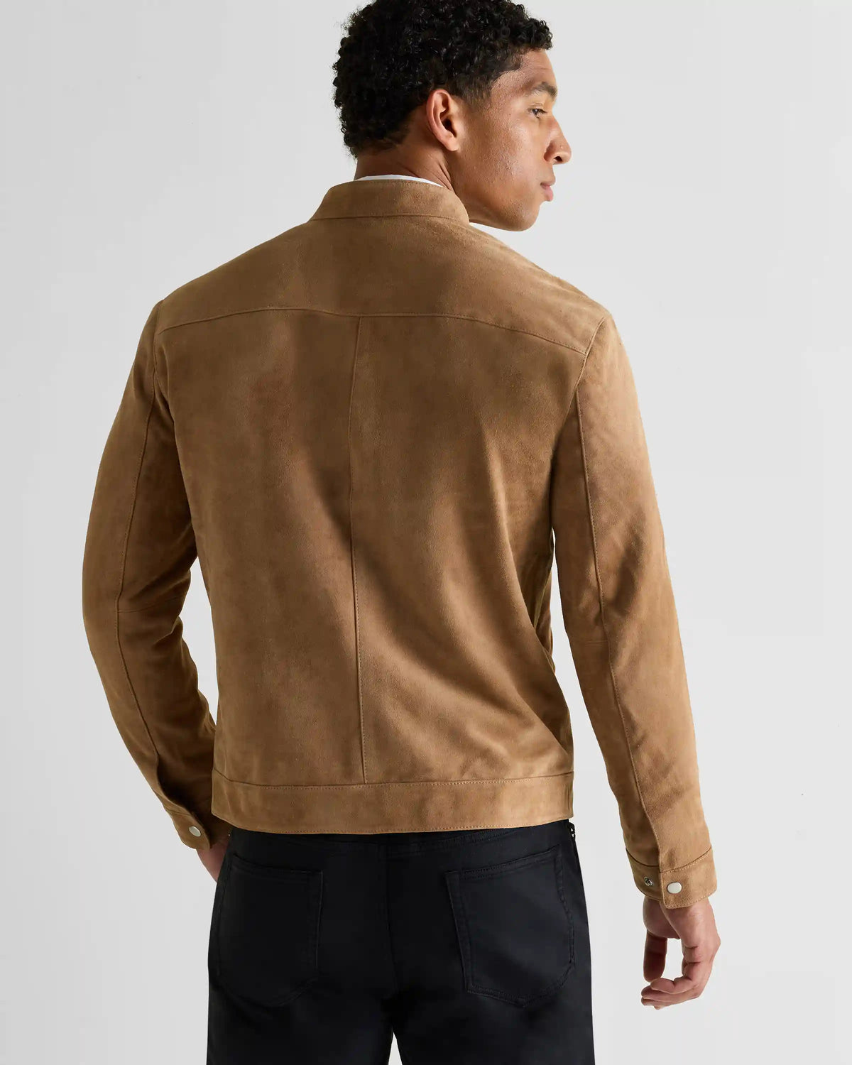 100% Suede Café Racer Jacket