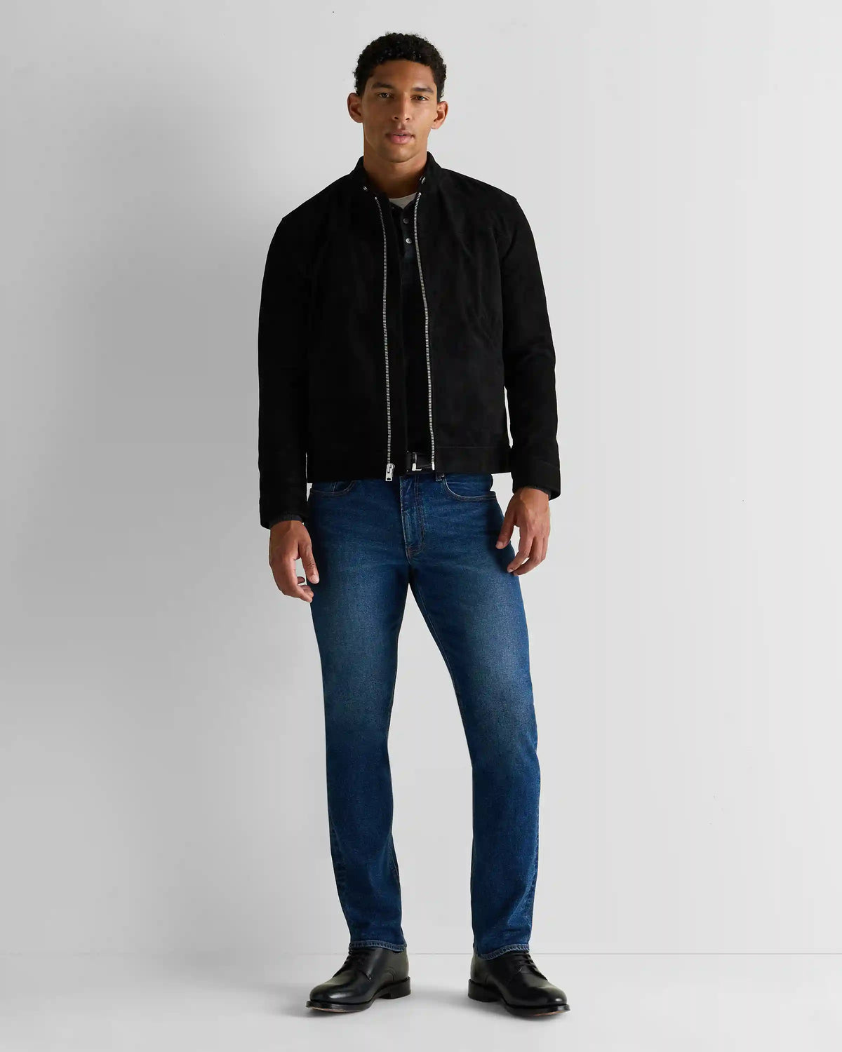 100% Suede Café Racer Jacket