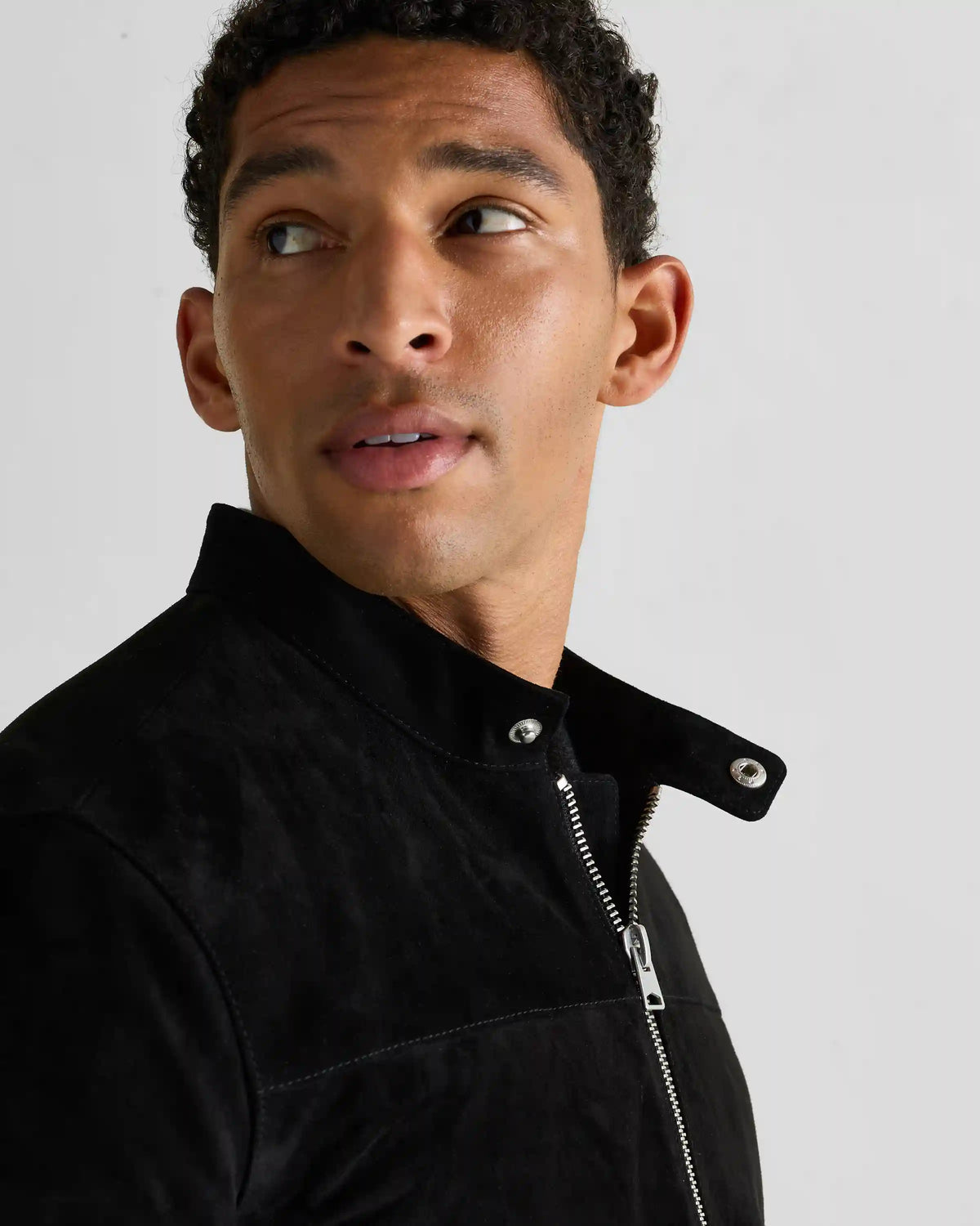 100% Suede Café Racer Jacket