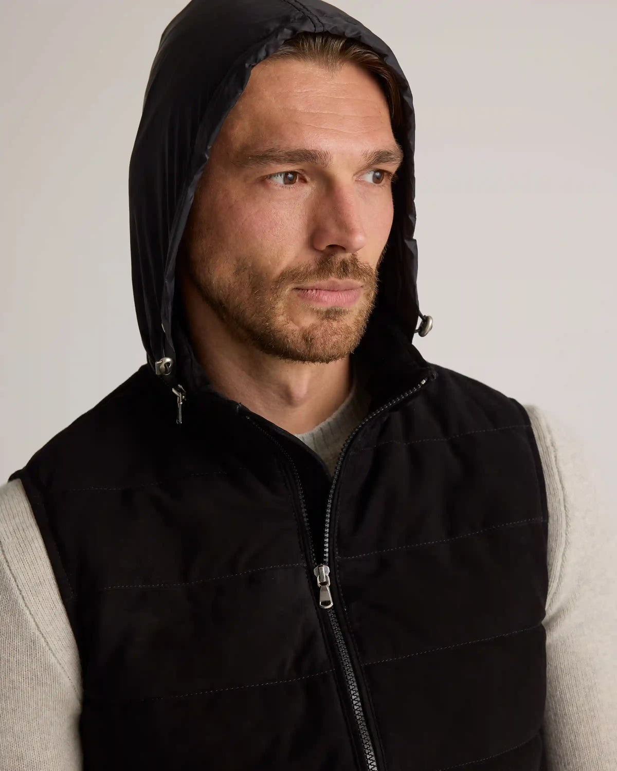 100% Suede Puffer Vest