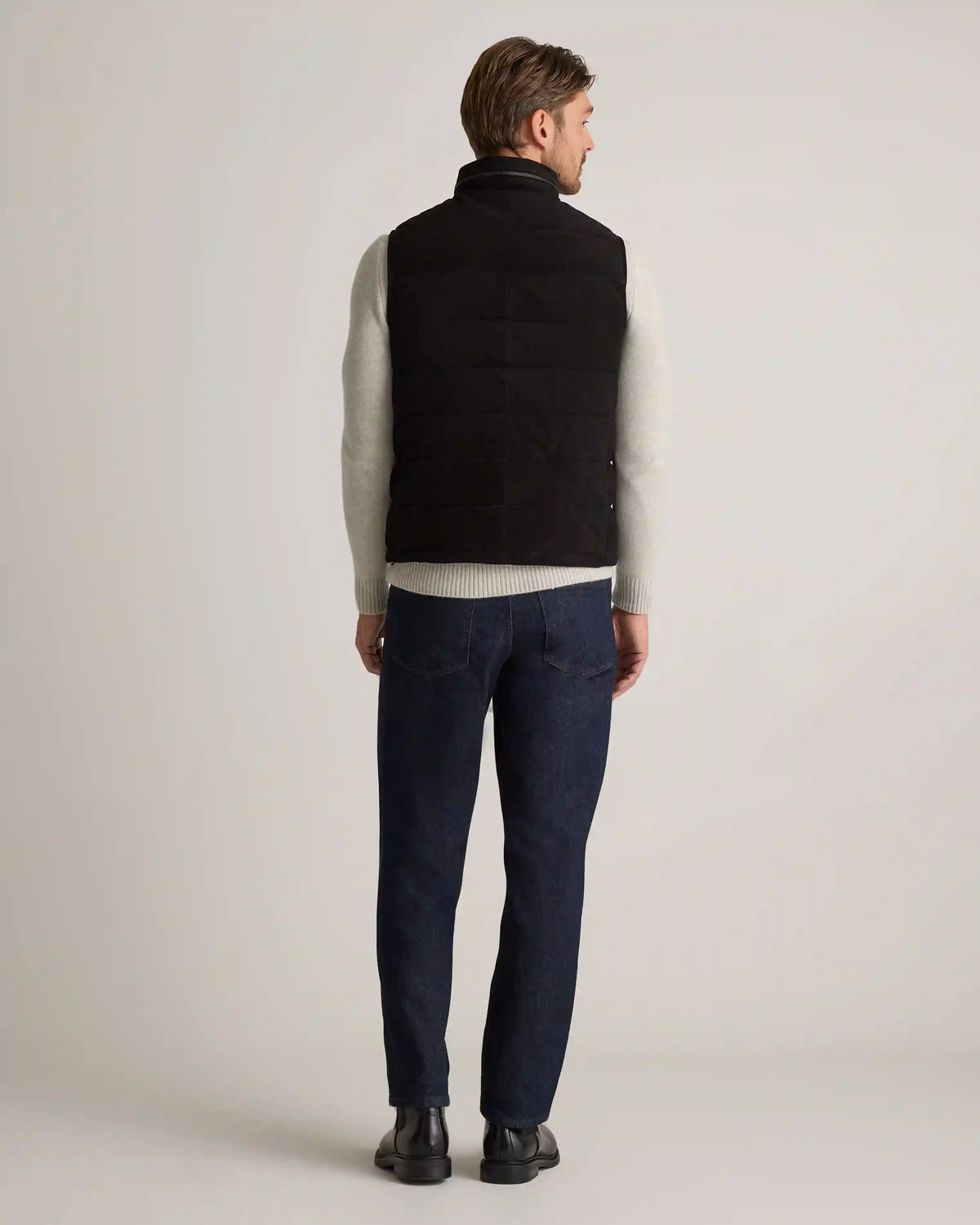 100% Suede Puffer Vest