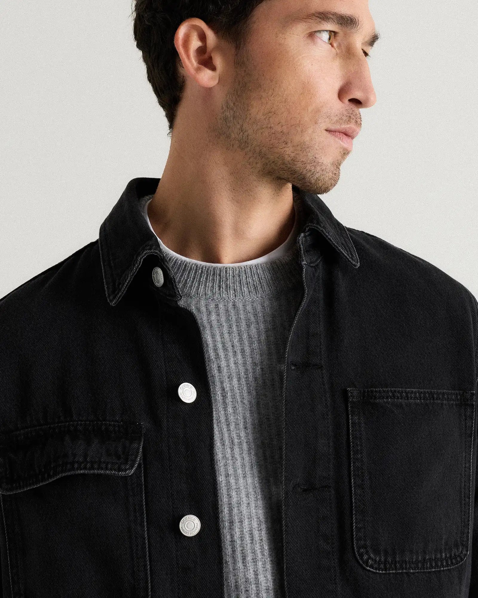 100% Organic Cotton Denim Chore Jacket