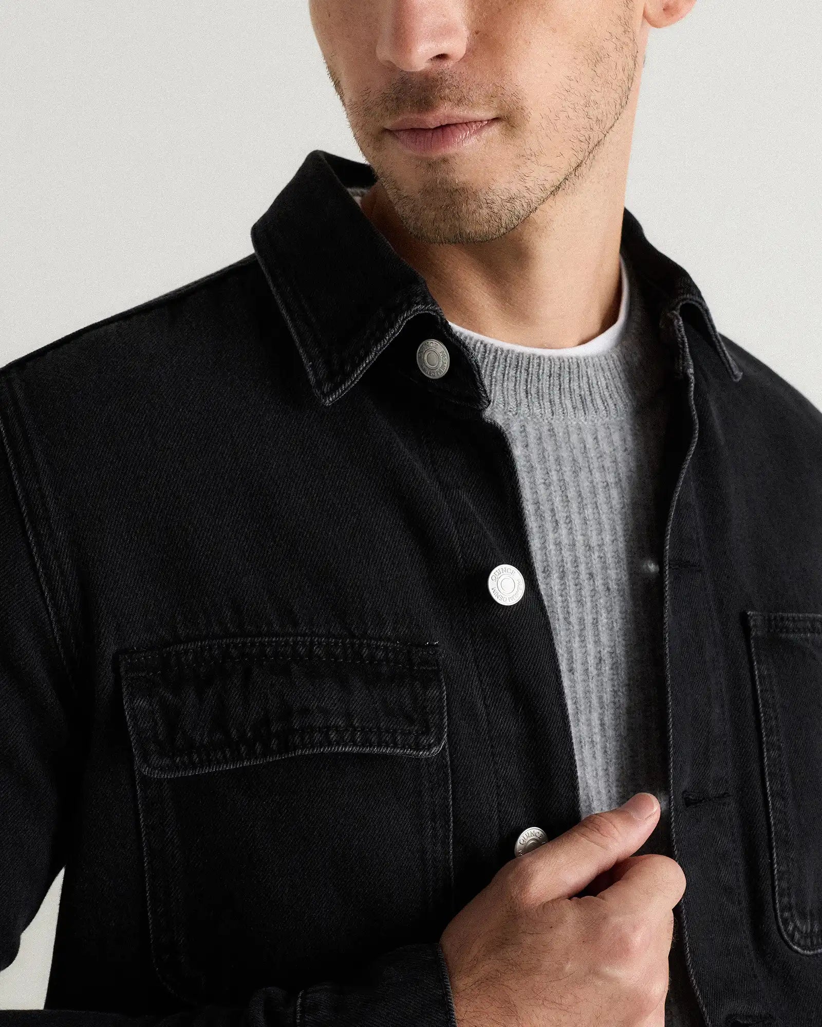 100% Organic Cotton Denim Chore Jacket