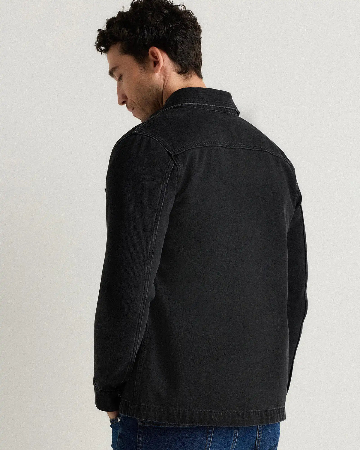 100% Organic Cotton Denim Chore Jacket