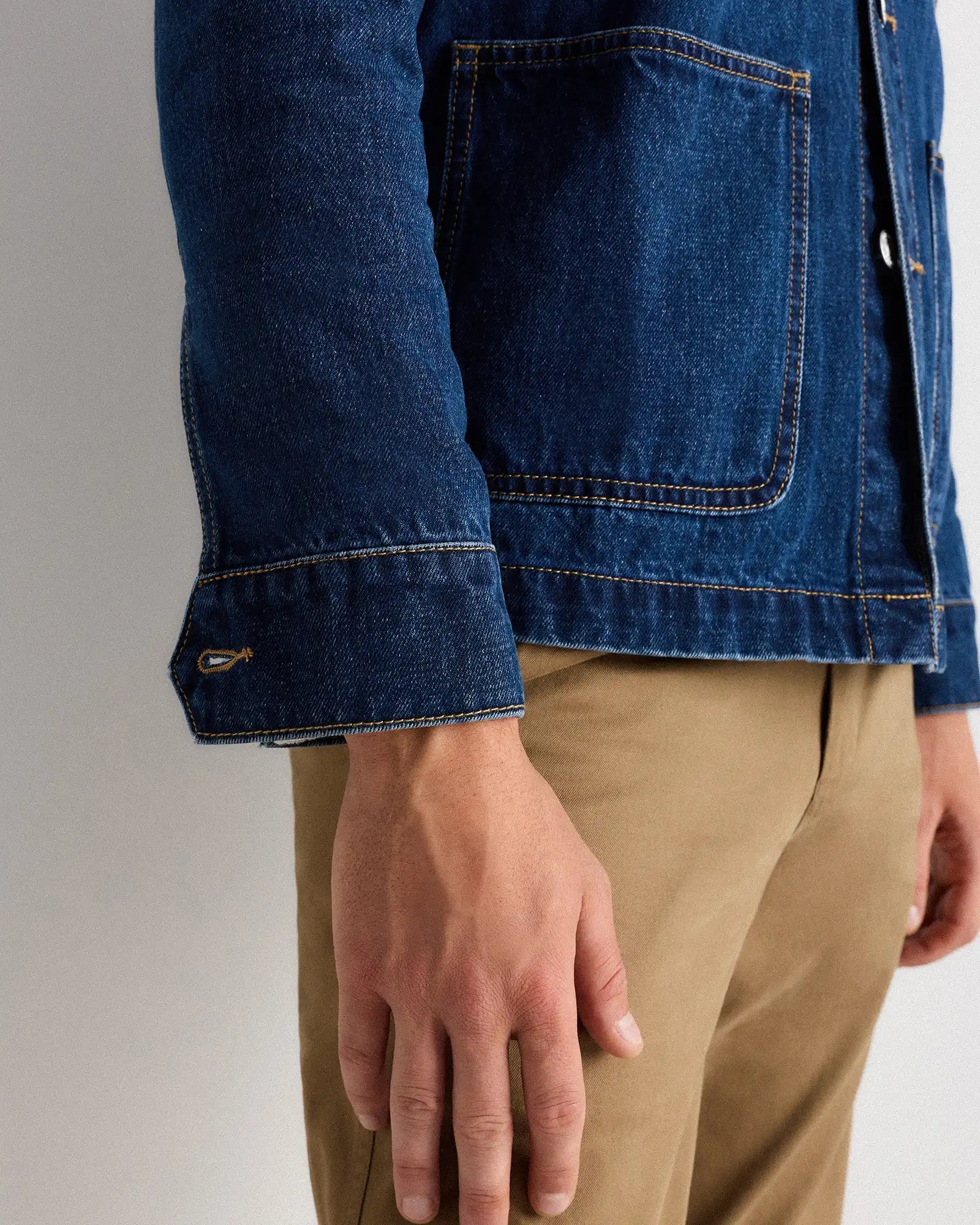 100% Organic Cotton Denim Chore Jacket