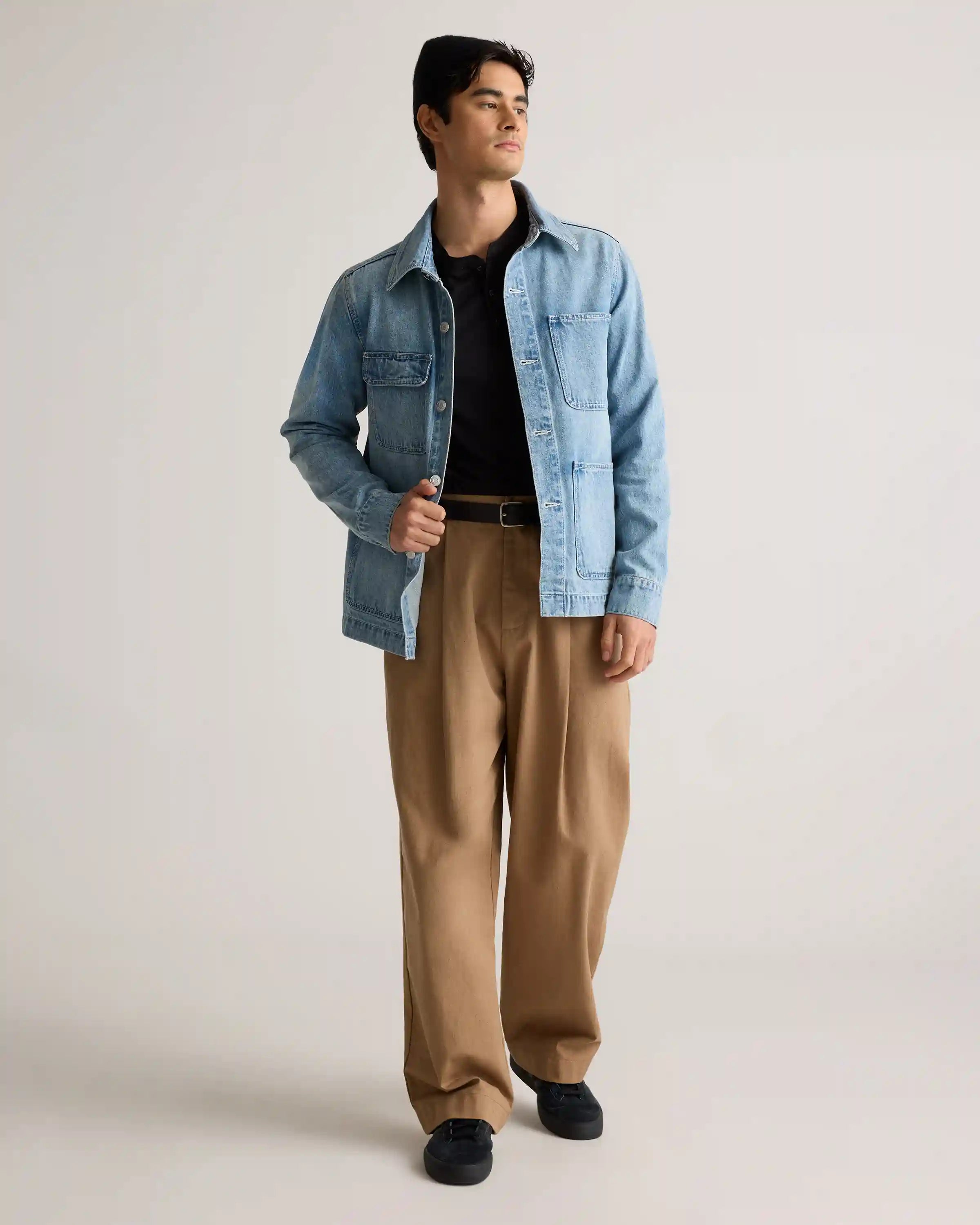 100% Organic Cotton Denim Chore Jacket