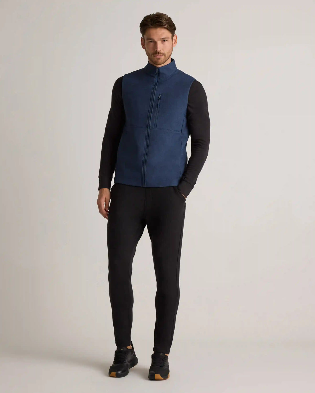 Softshell Fleece-Lined Full-Zip Vest