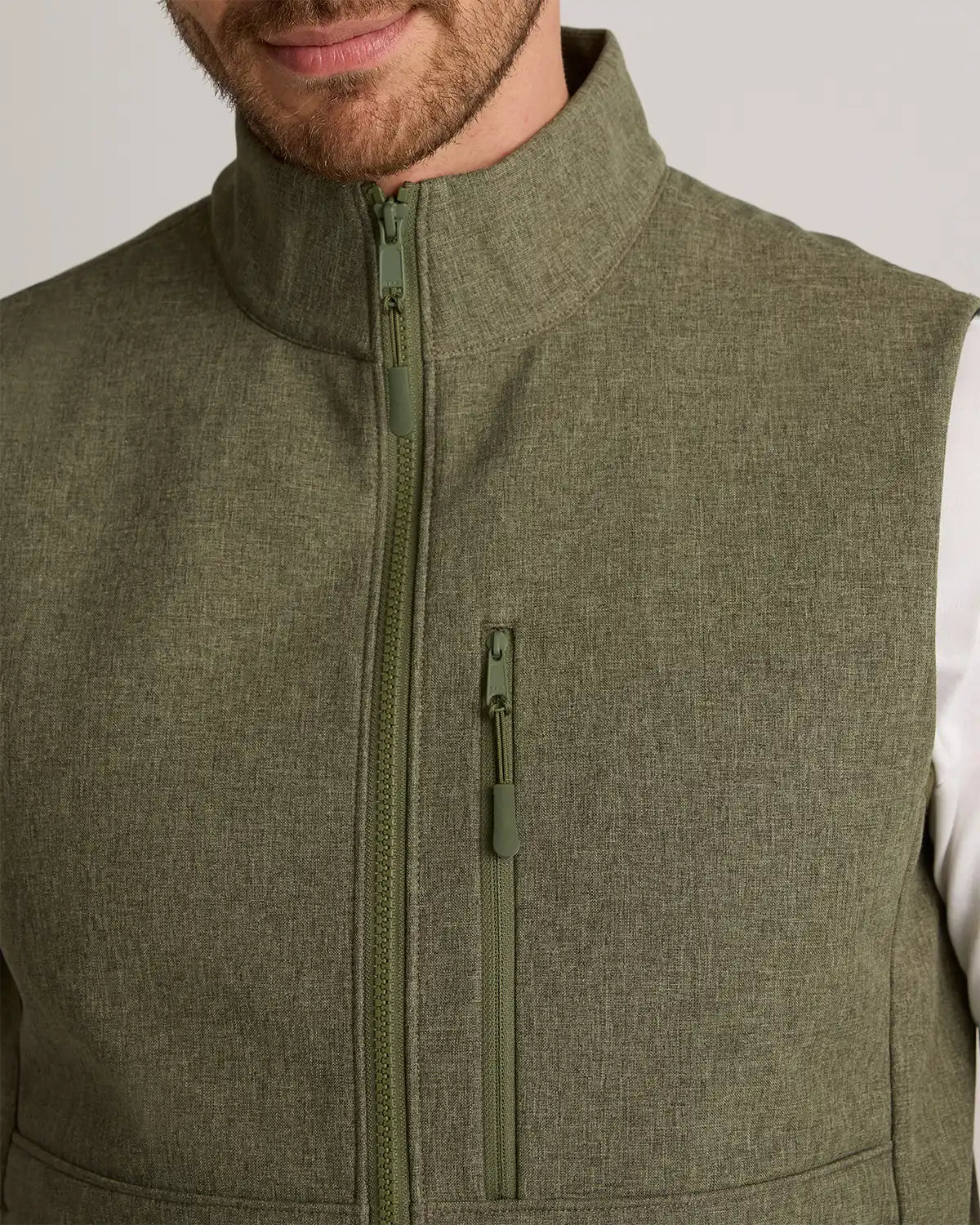 Softshell Fleece-Lined Full-Zip Vest