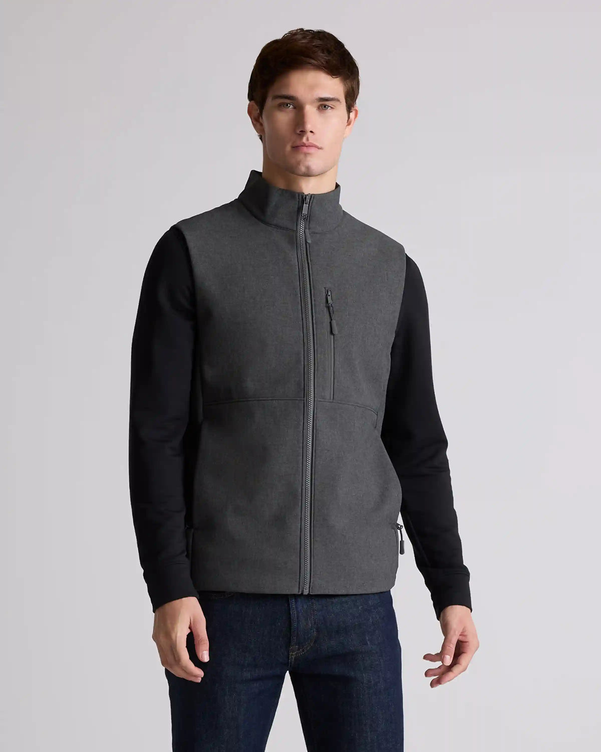 Softshell Fleece-Lined Full-Zip Vest