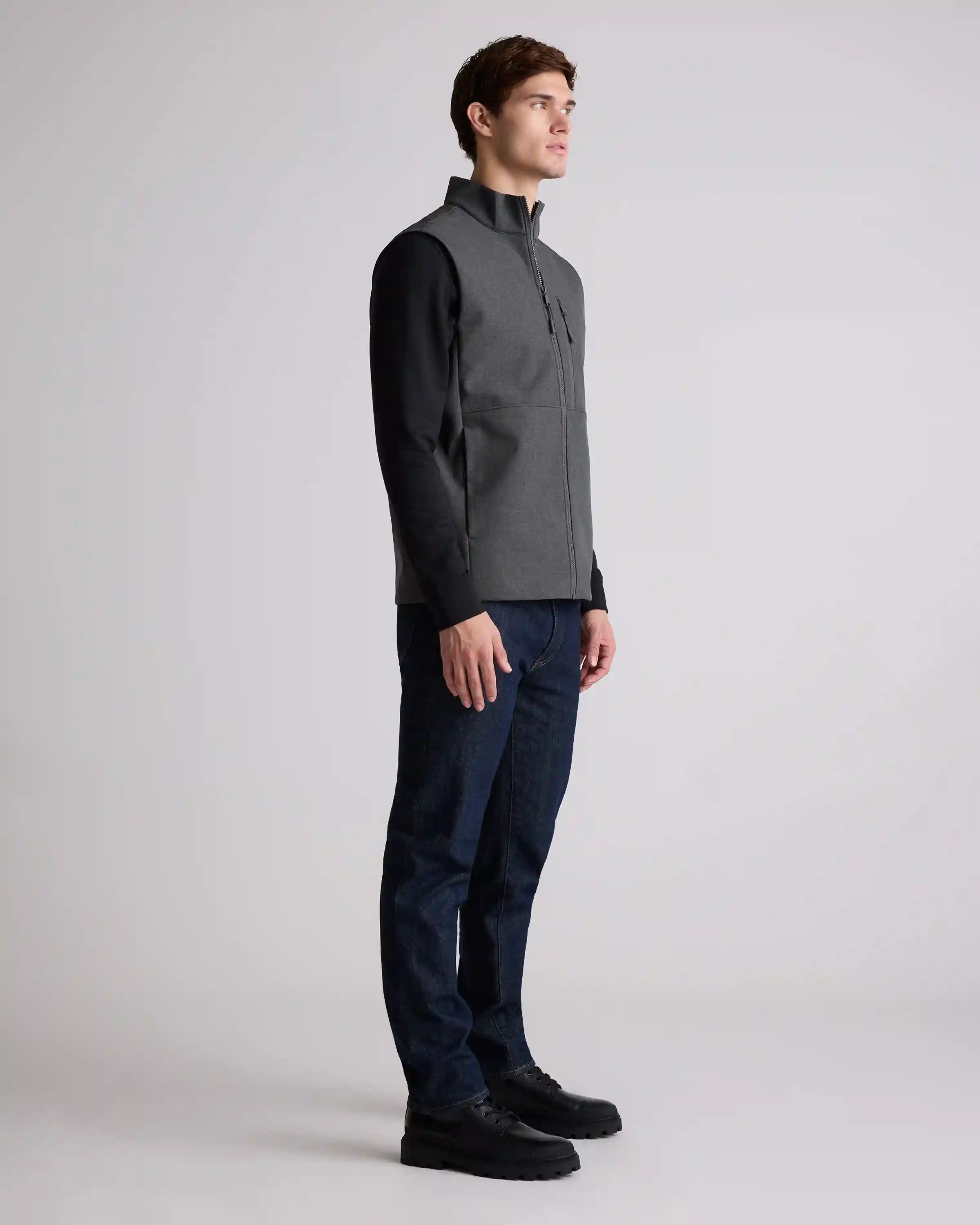 Softshell Fleece-Lined Full-Zip Vest
