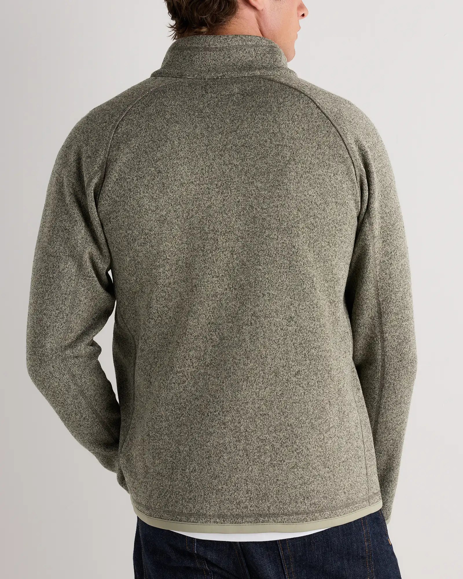 Sweater-Knit Fleece Full-Zip Jacket