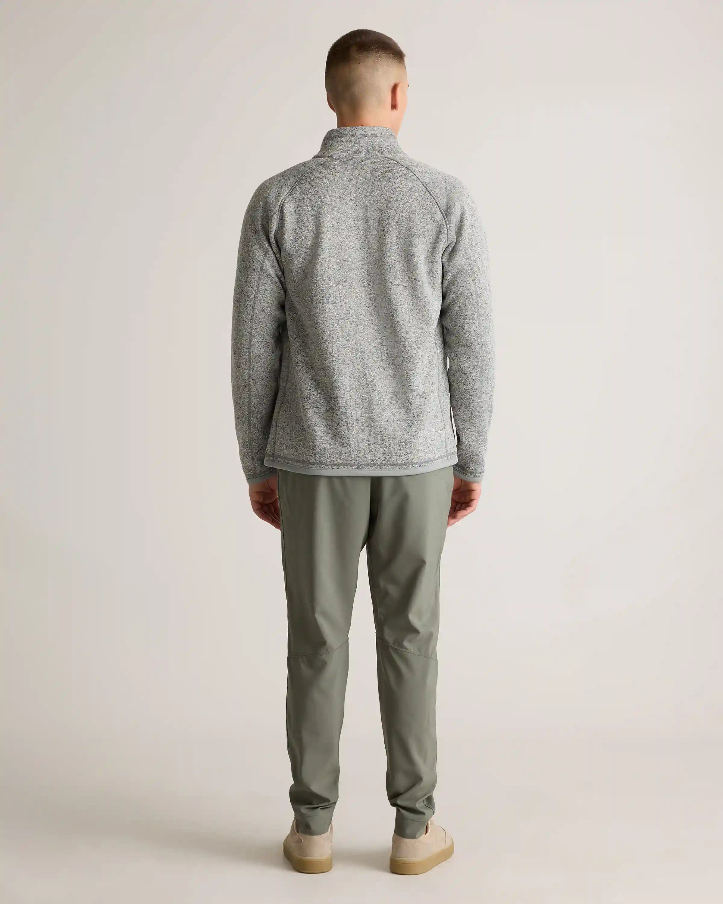Sweater-Knit Fleece Full-Zip Jacket