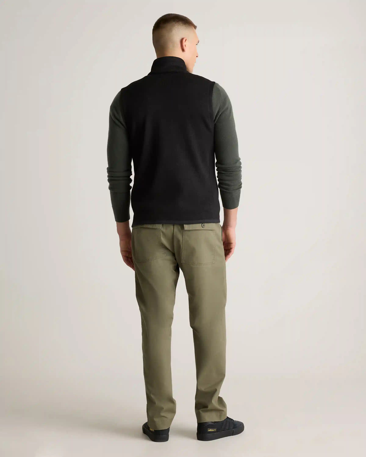 Sweater-Knit Fleece Full-Zip Vest