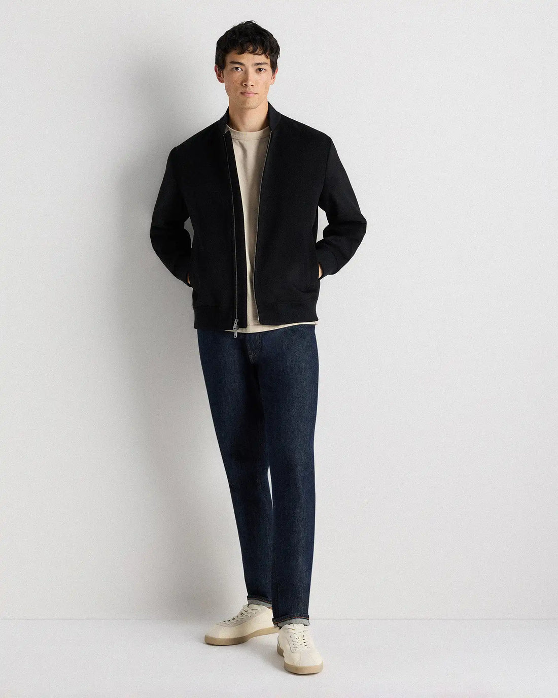 100% Mongolian Cashmere Bomber Jacket
