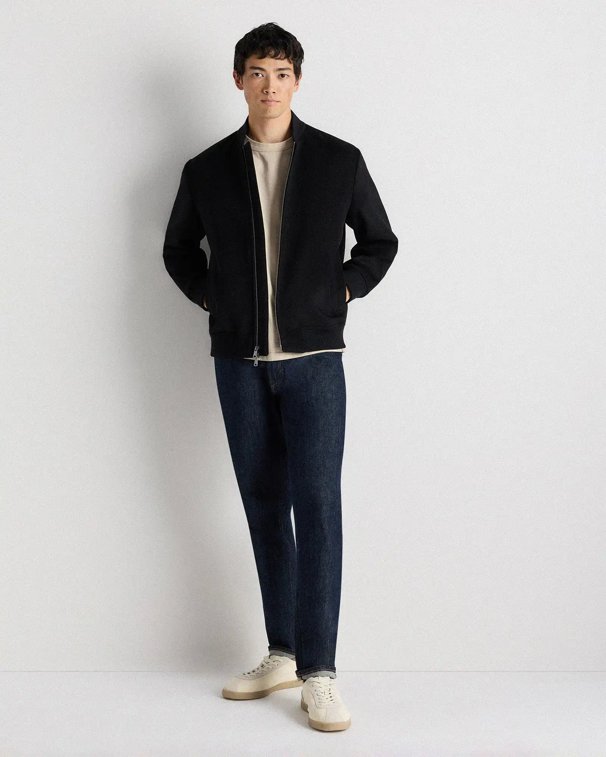 100% Mongolian Cashmere Bomber Jacket